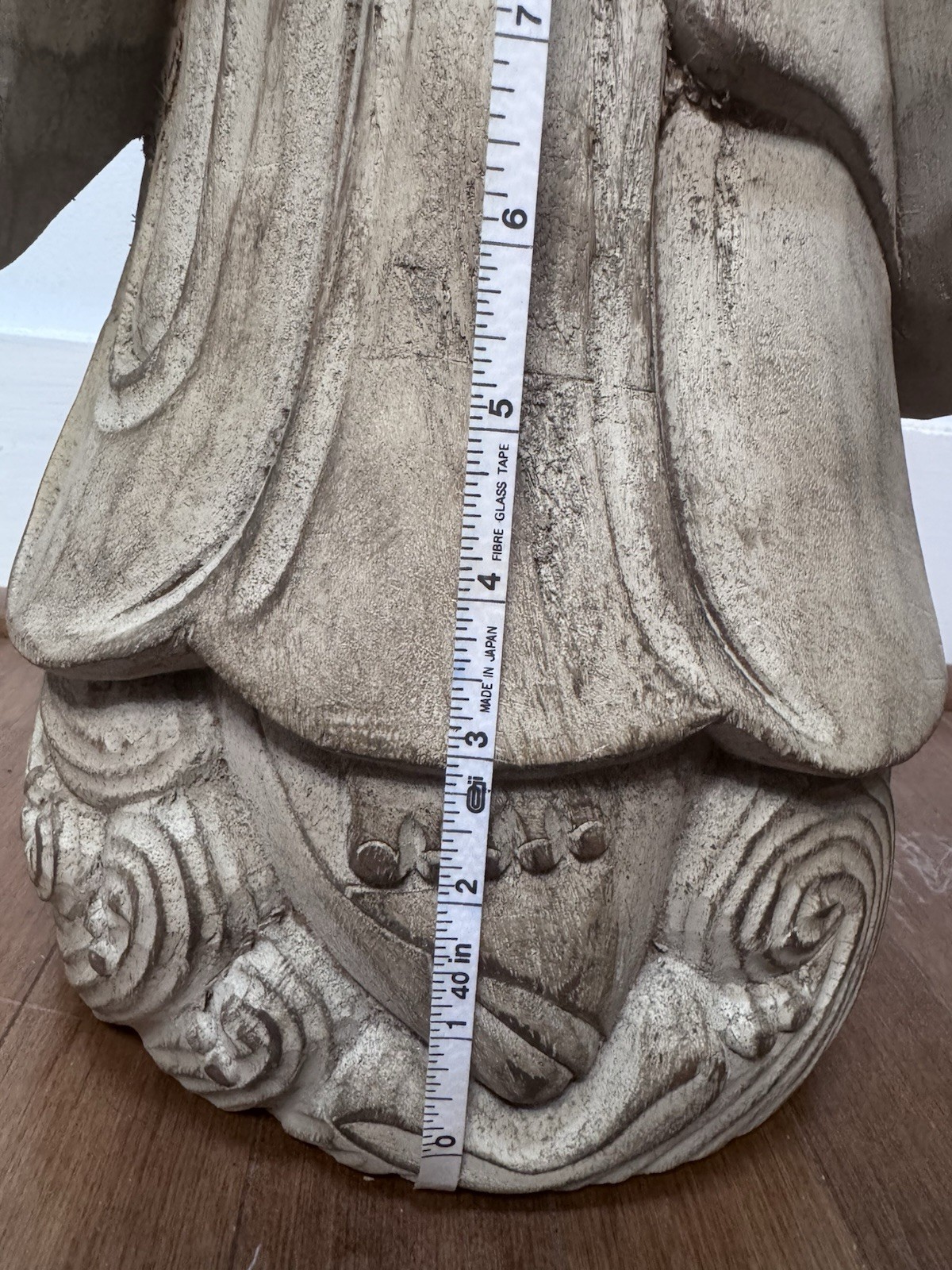 Large Hand Carved Wooden Guanyin Kwan Yin Statue 40” Asian Buddhist Sculpture