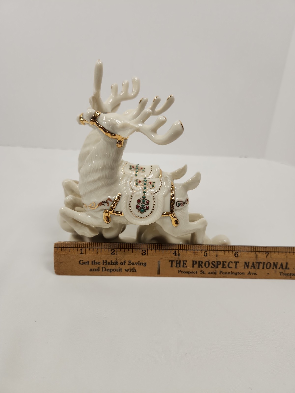 Lenox Dash Away All Collection Dasher & Dancer Porcelain Reindeer Deer Figurine