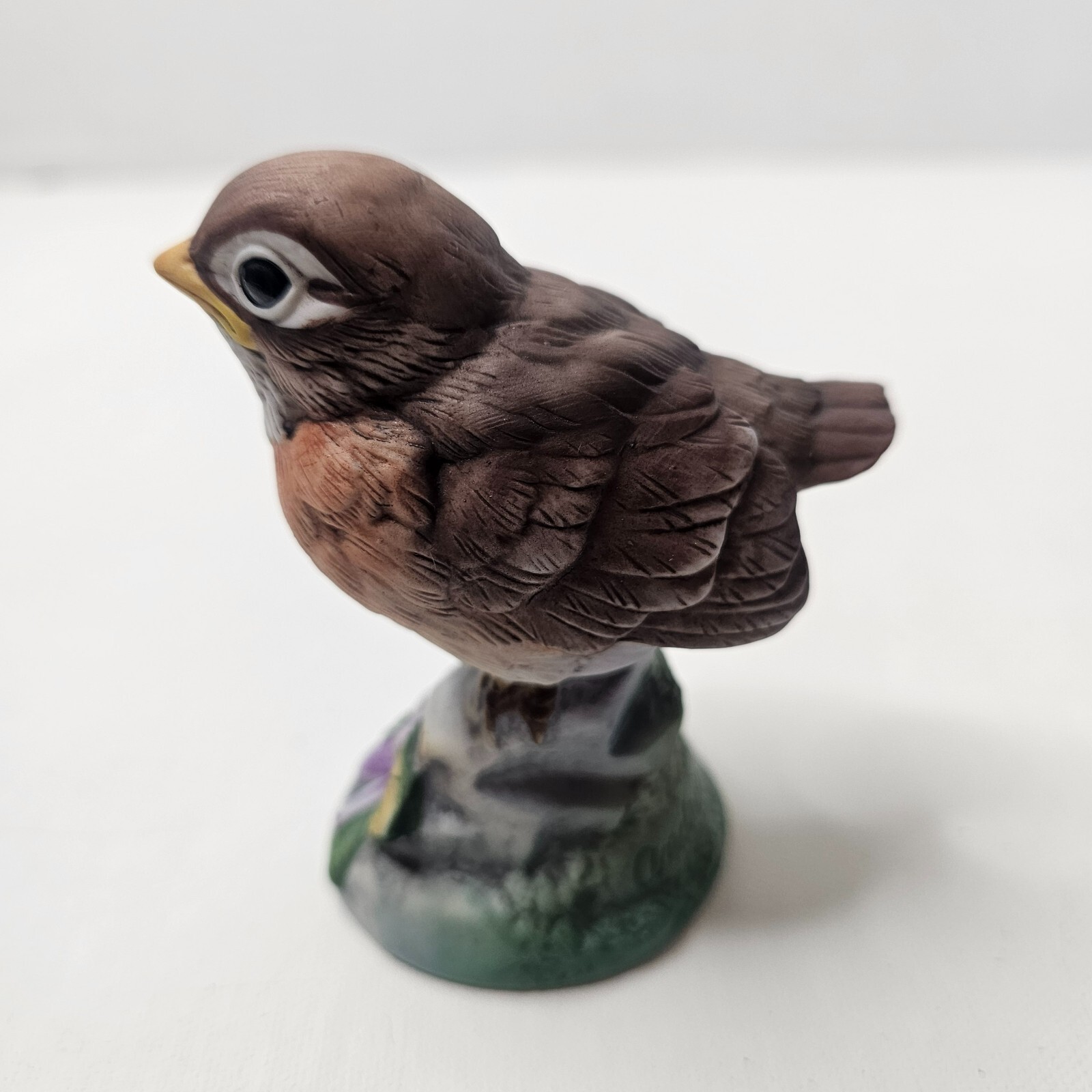 Robin By Andrea Bird Figurine Brown Orange Home Decor Porcelain Japan 3.5″