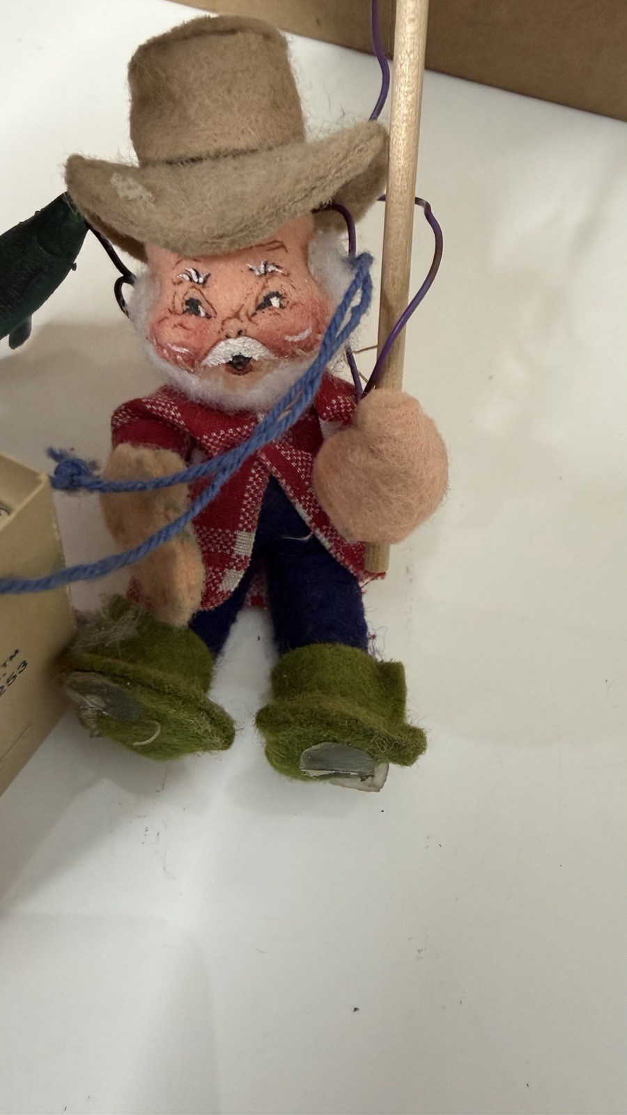 Annalee Mobilitee Dolls 1994 Fisherman Figurine by Annalee Thorndike, Handcraft…