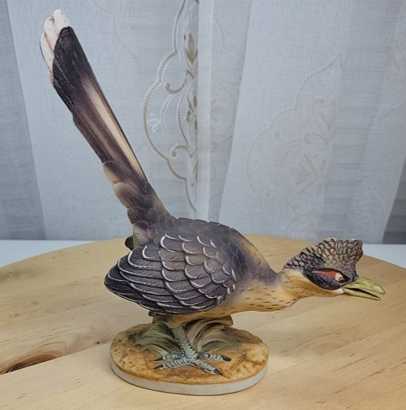 VTG Lefton China Road Runner Bird Figurine KW3209R Hand Painted EUC