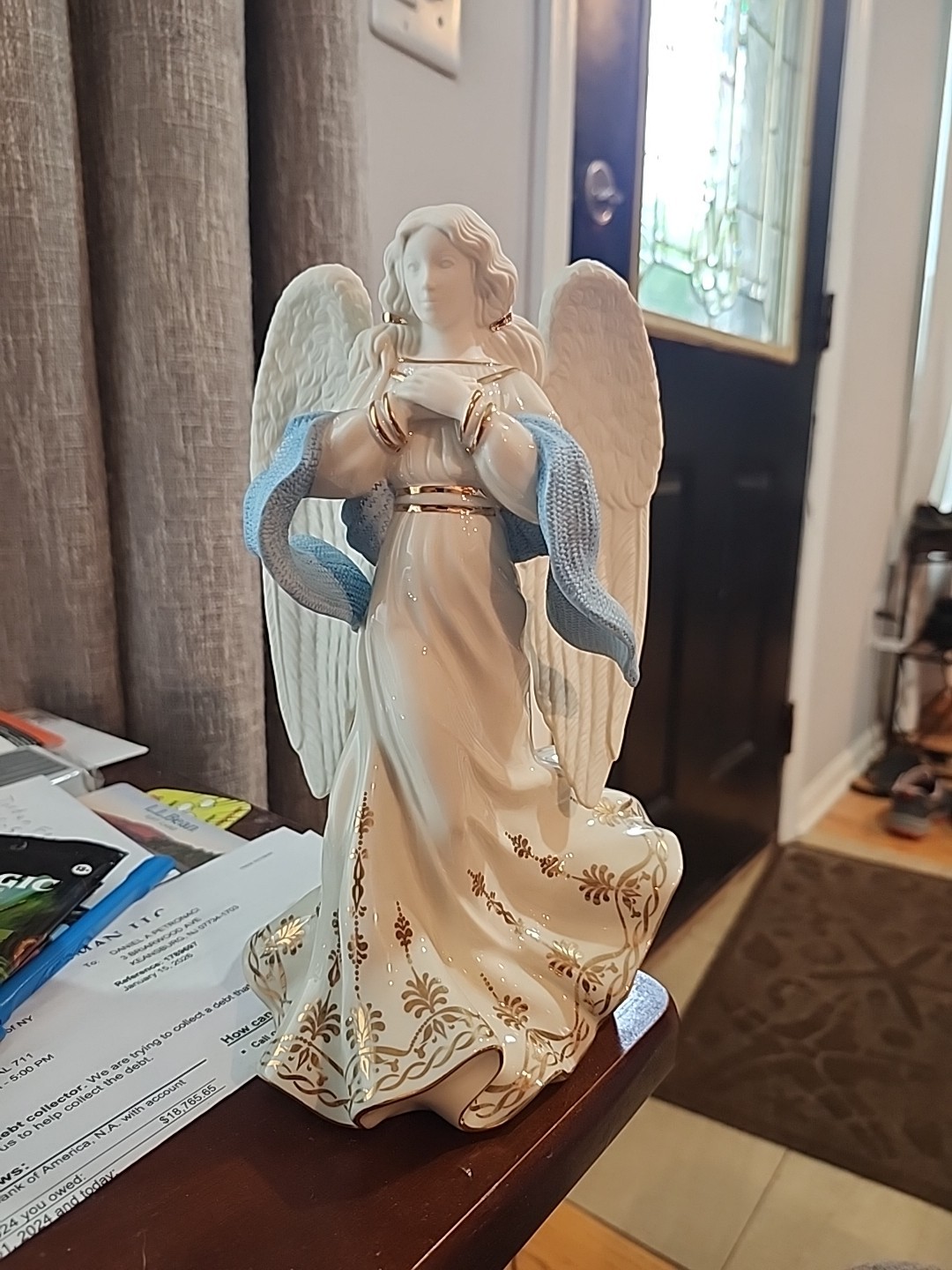 Lenox First Blessing Nativity Angel of Hope Figurine Rare HTF 9” Christmas