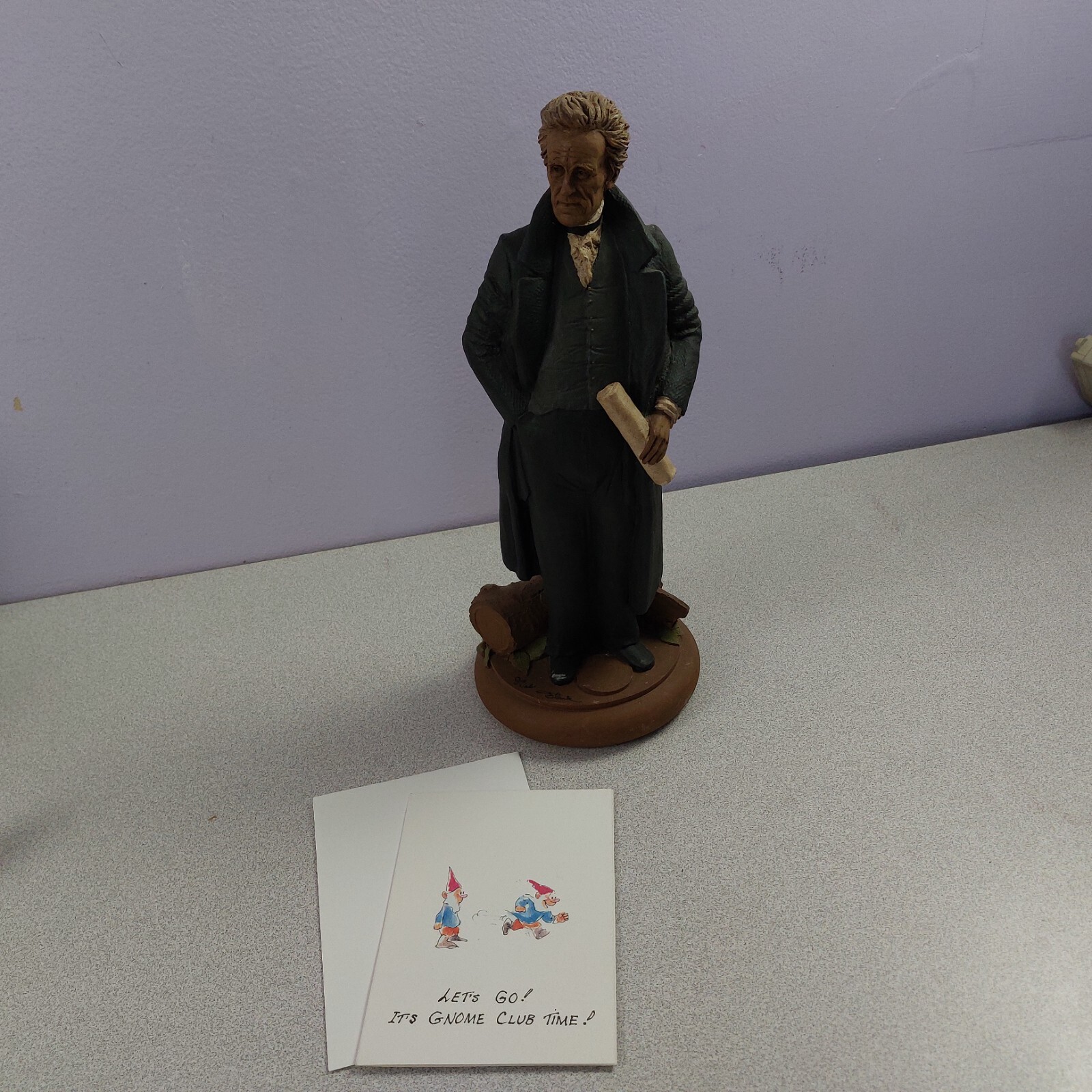 Tom Clark Cairn Andrew Jackson Hand-Signed 1992 14″ LARGE 4.5LB #7 READ