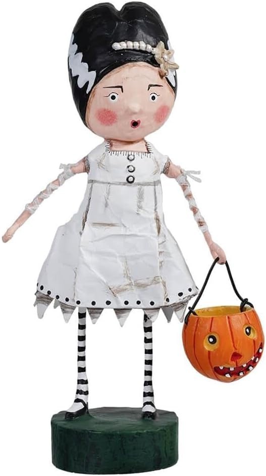 LORI MITCHELL ~ Bride of Frankie ~ Folk Art Halloween Trick or Treat Figure