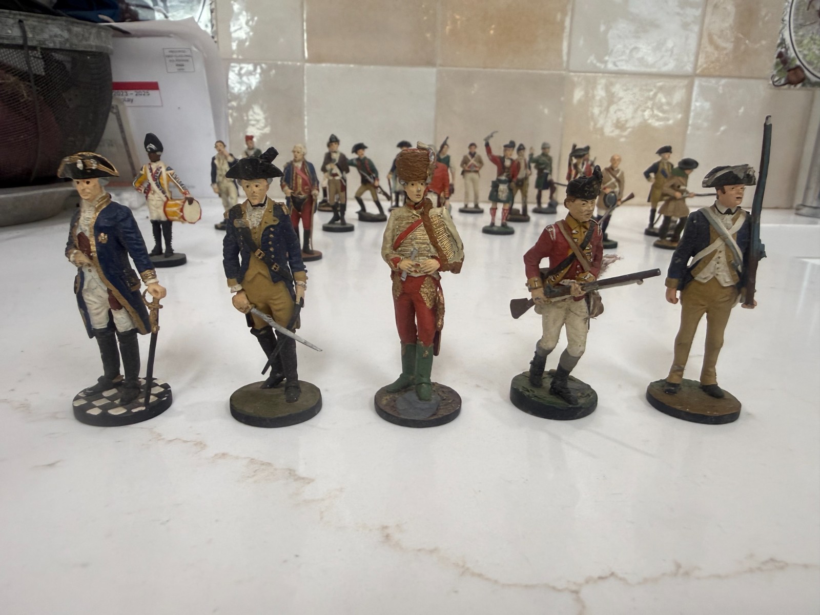 Franklin Mint “The Fighting Men of the American Revolution” Complete set of 25
