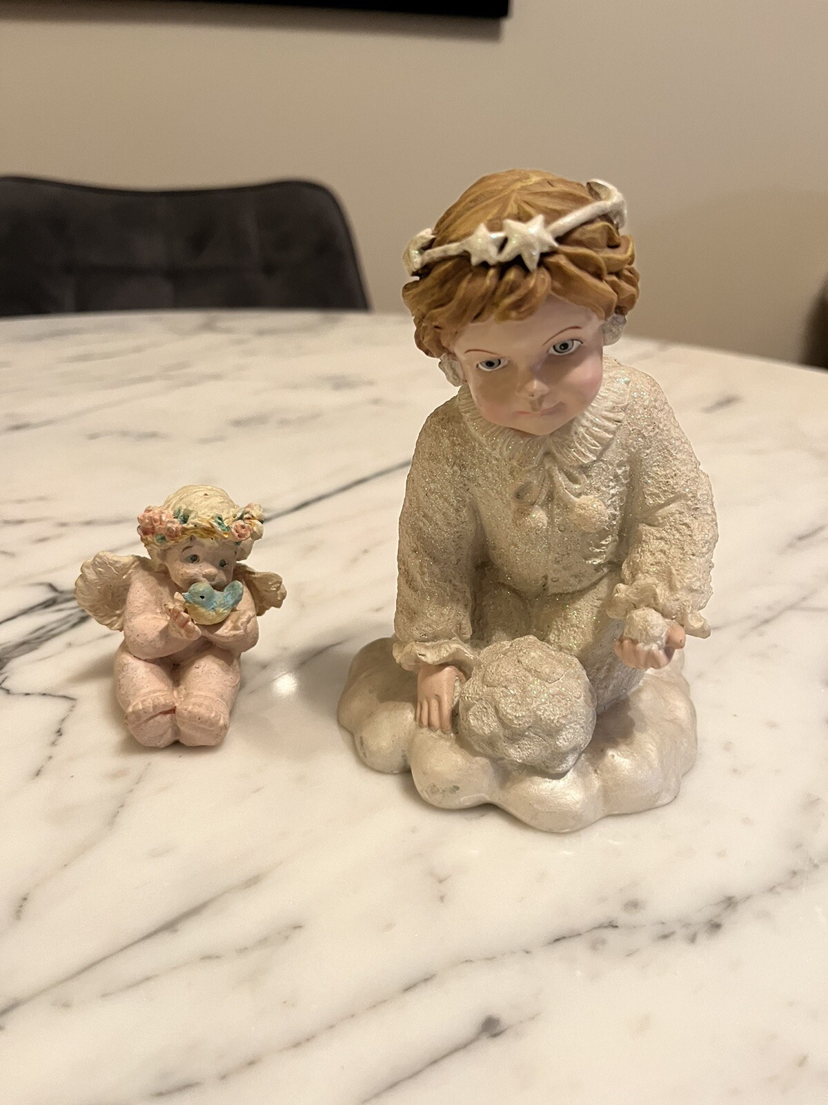 Angel Figurine Statue 1 Large and 1 Small statue