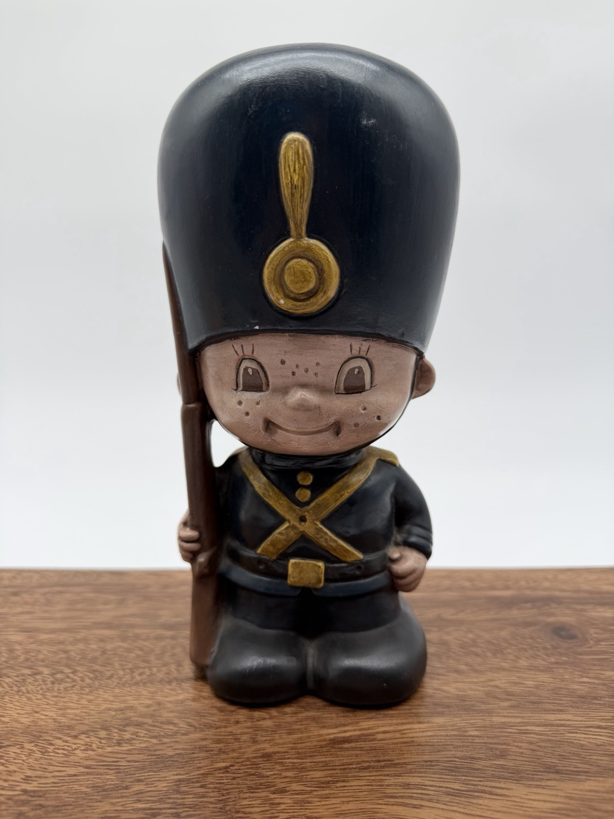 Vintage Ceramic Toy Soldier Figurine, Hand-Painted, Marked “SF 80”, None like it