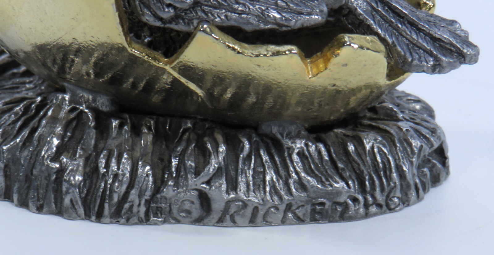 Michael Ricker Pewter “Hatching Eagle” Sculpture * Signed, Numbered * Ships Free