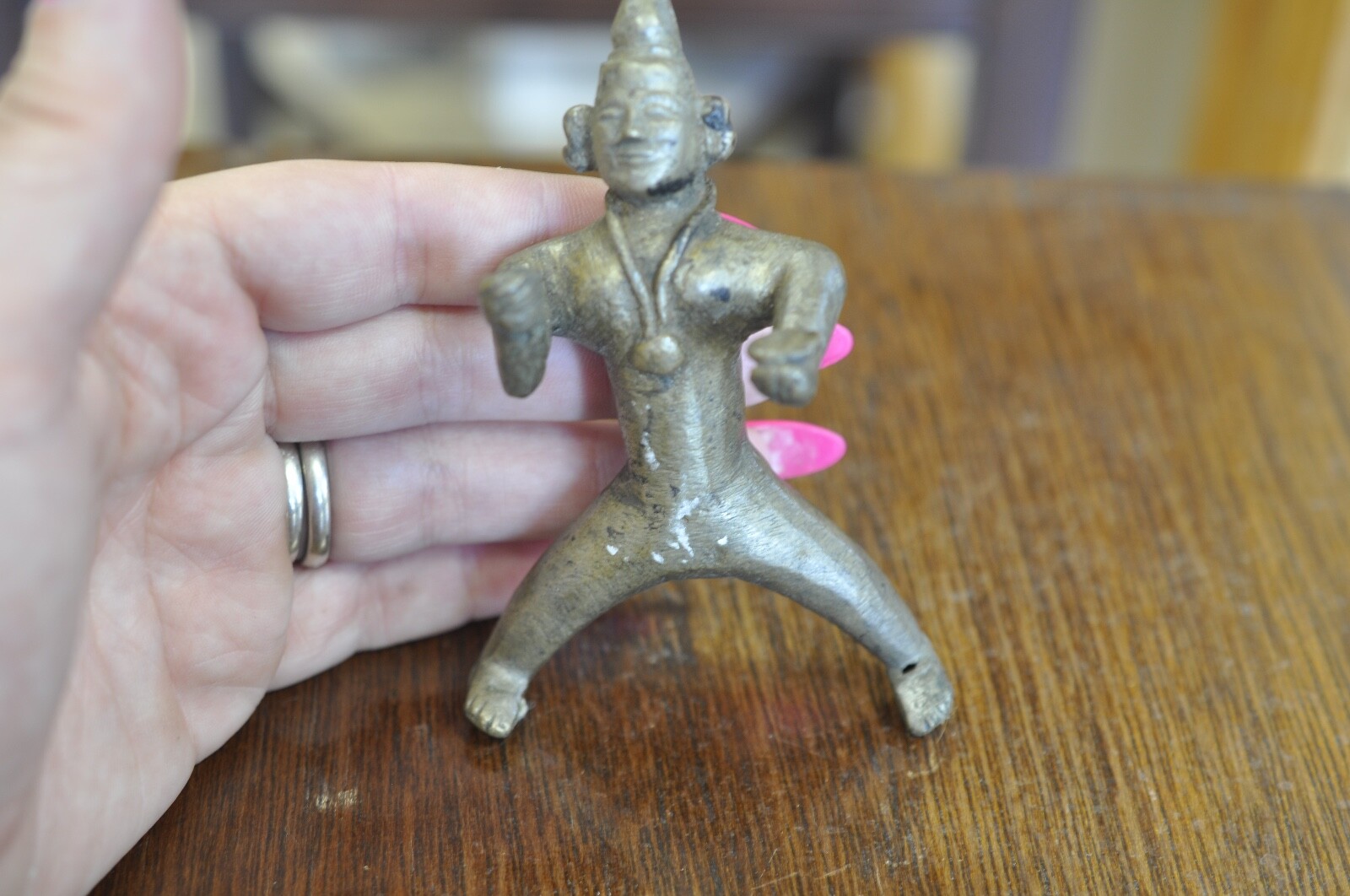Vintage Unique Metal Figure Man 4 X 2.5 In Decor Home Classic Art Statue