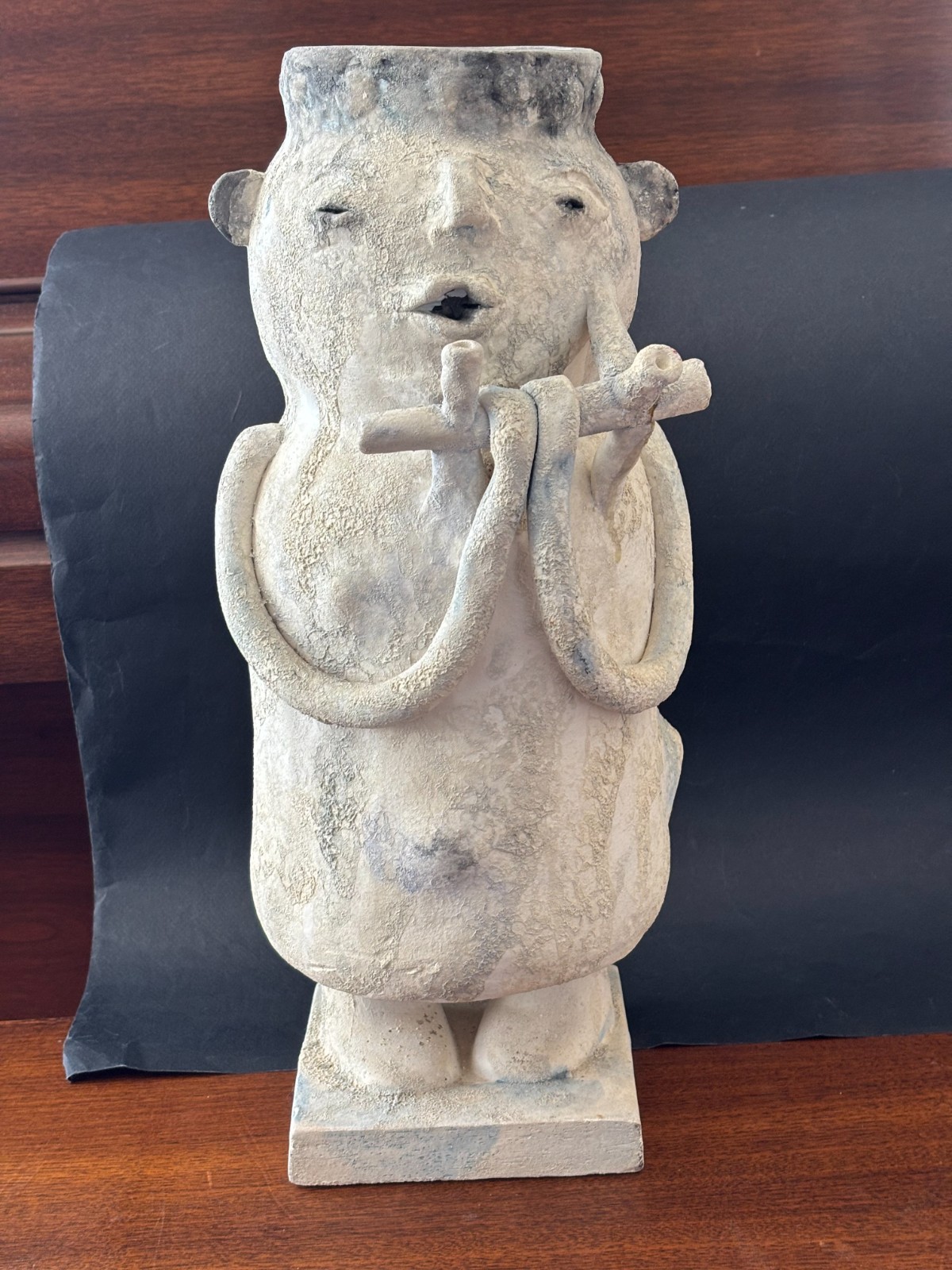 Large 16 Inch Bitossi Scavo Joseph Magnin Musician Figurine Sculpture