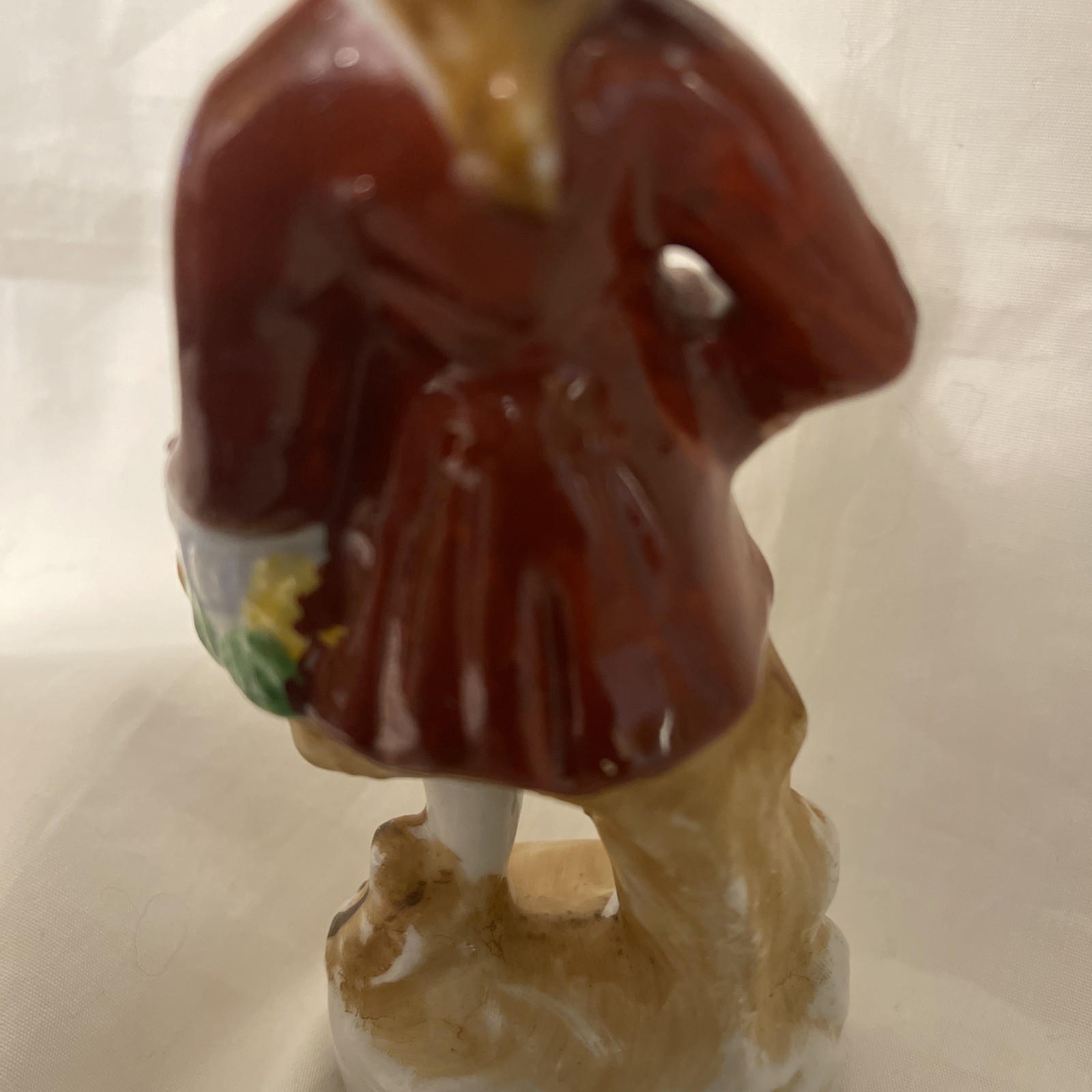 Vintage Colonial Boy Figurine made in Japan 5 1/2in tall
