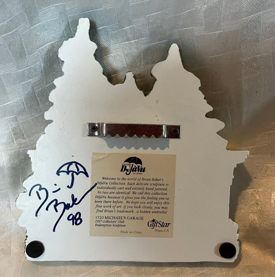 Brian Baker’s Deja Vu Collection Michael’s Garage Hanging Signed Art