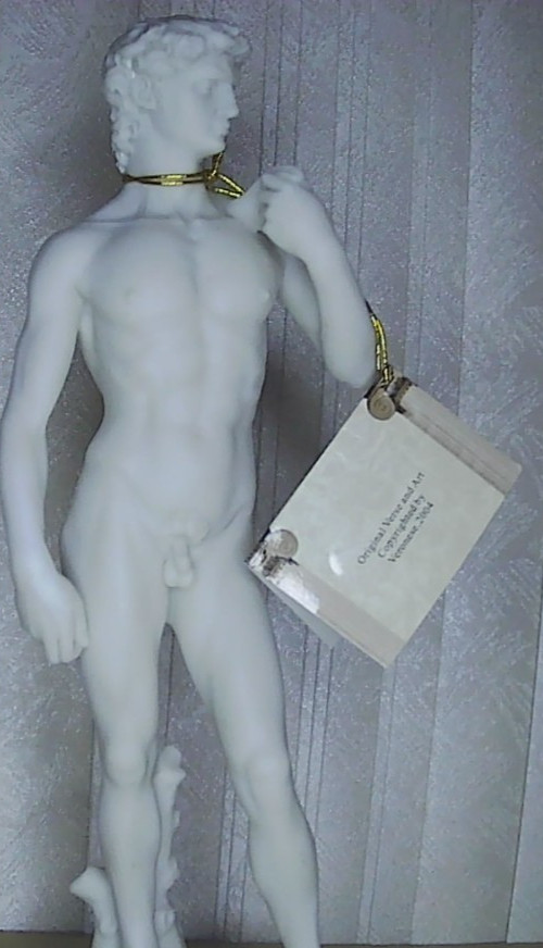 Veronese Design Nude King David Marble Like Statue 2004 12″