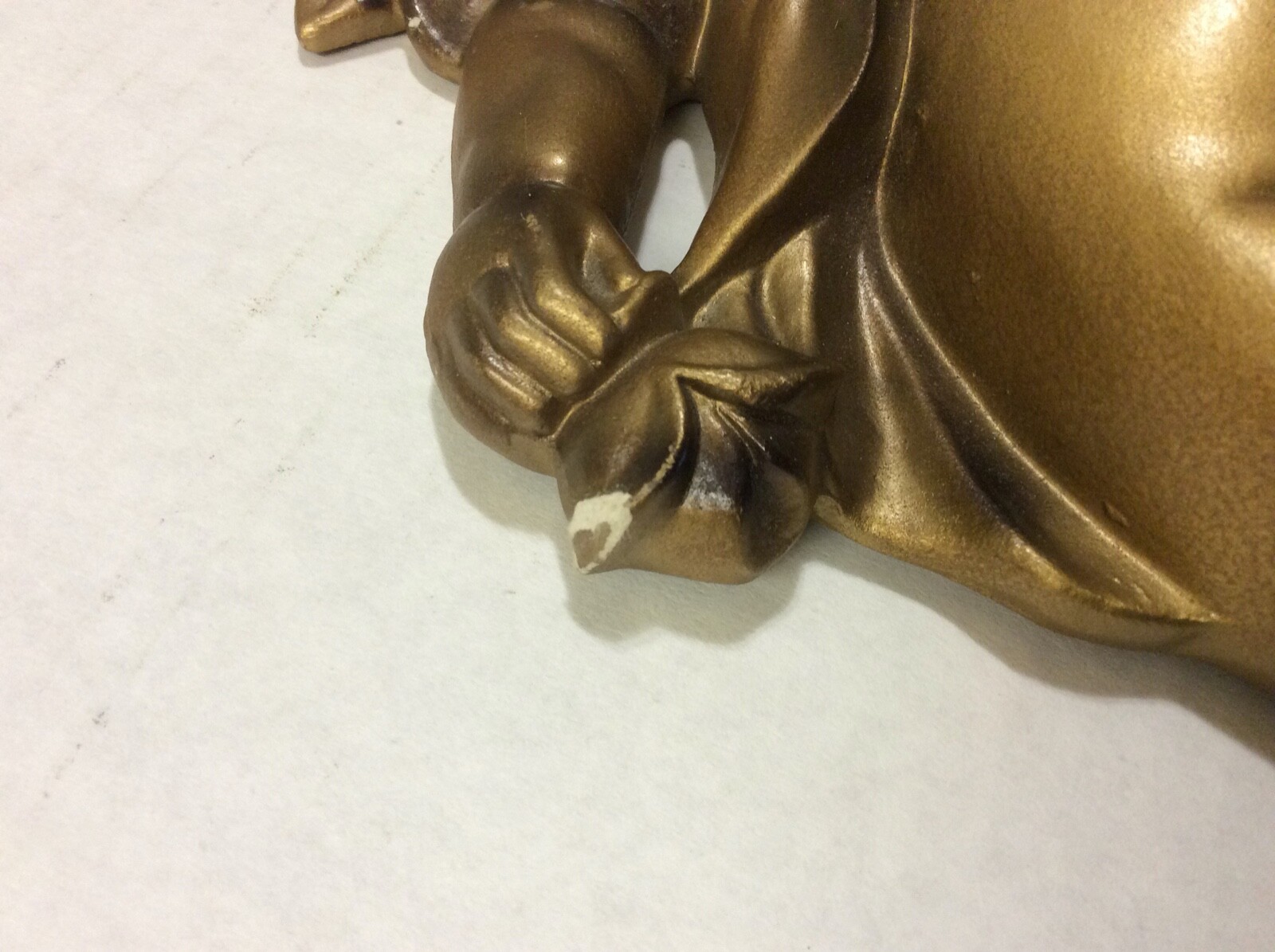 Vintage Norcrest P 783 Chalk Plaster Pair Cherub Angels wall hanging
