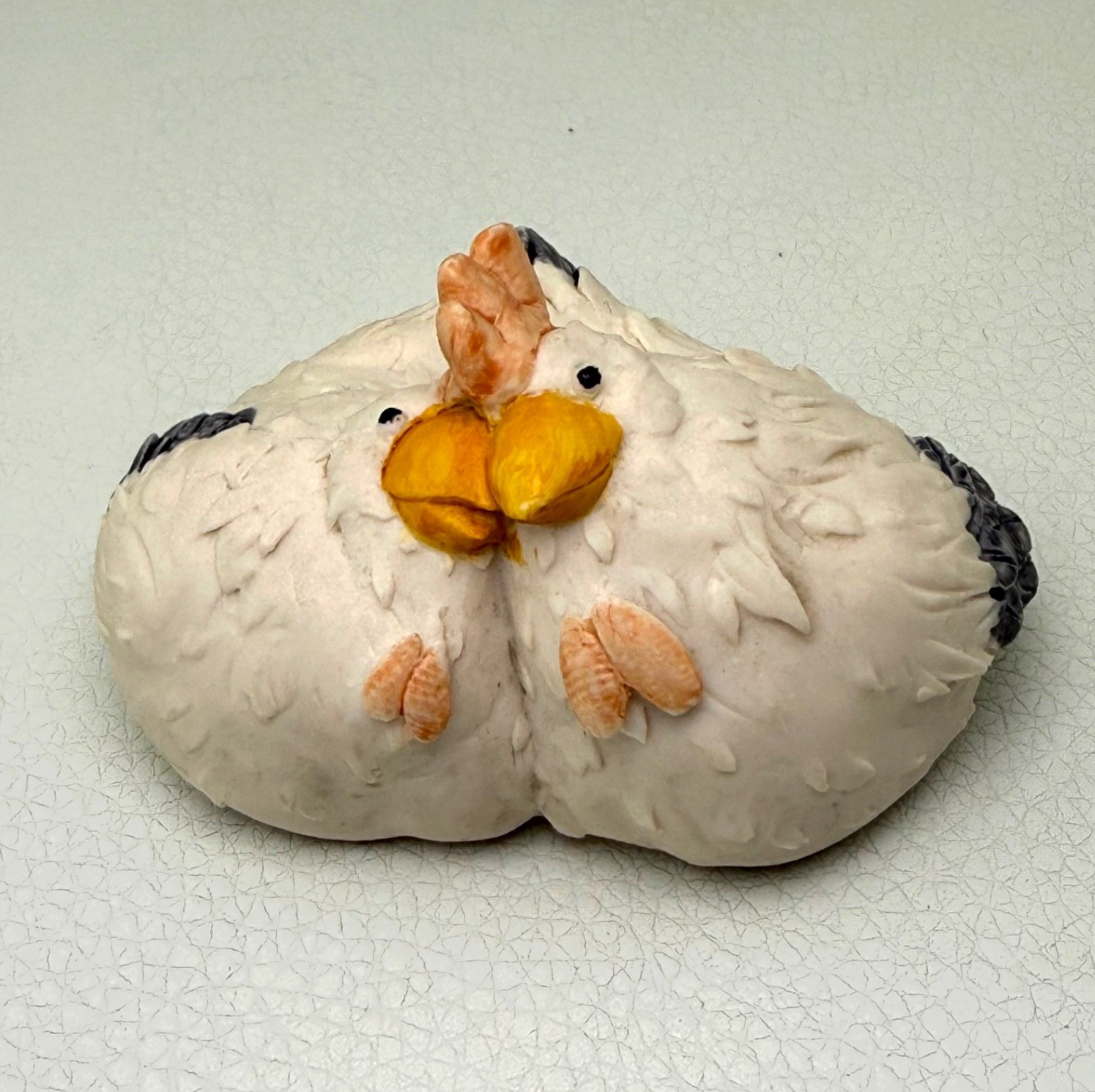 Vtg Chickens Farm Animals Artefice Ottanta Italy Miniature Resin Figurine 2.25″