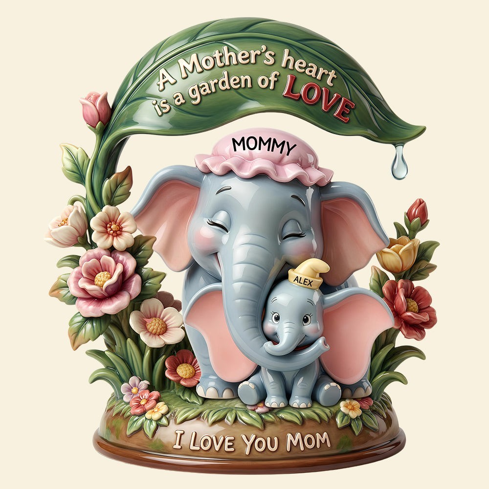 Personalized Disney Dumbo Mom Grandma Kids Acrylic Plaque Wooden Block Decor
