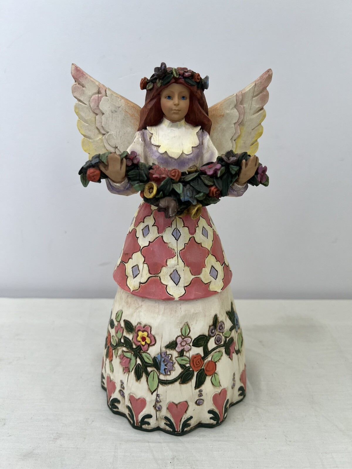 Jim Shore ANGEL OF GRATEFULNESS 2002 Figurine #108921 Heartwood Creek 10″ Fall