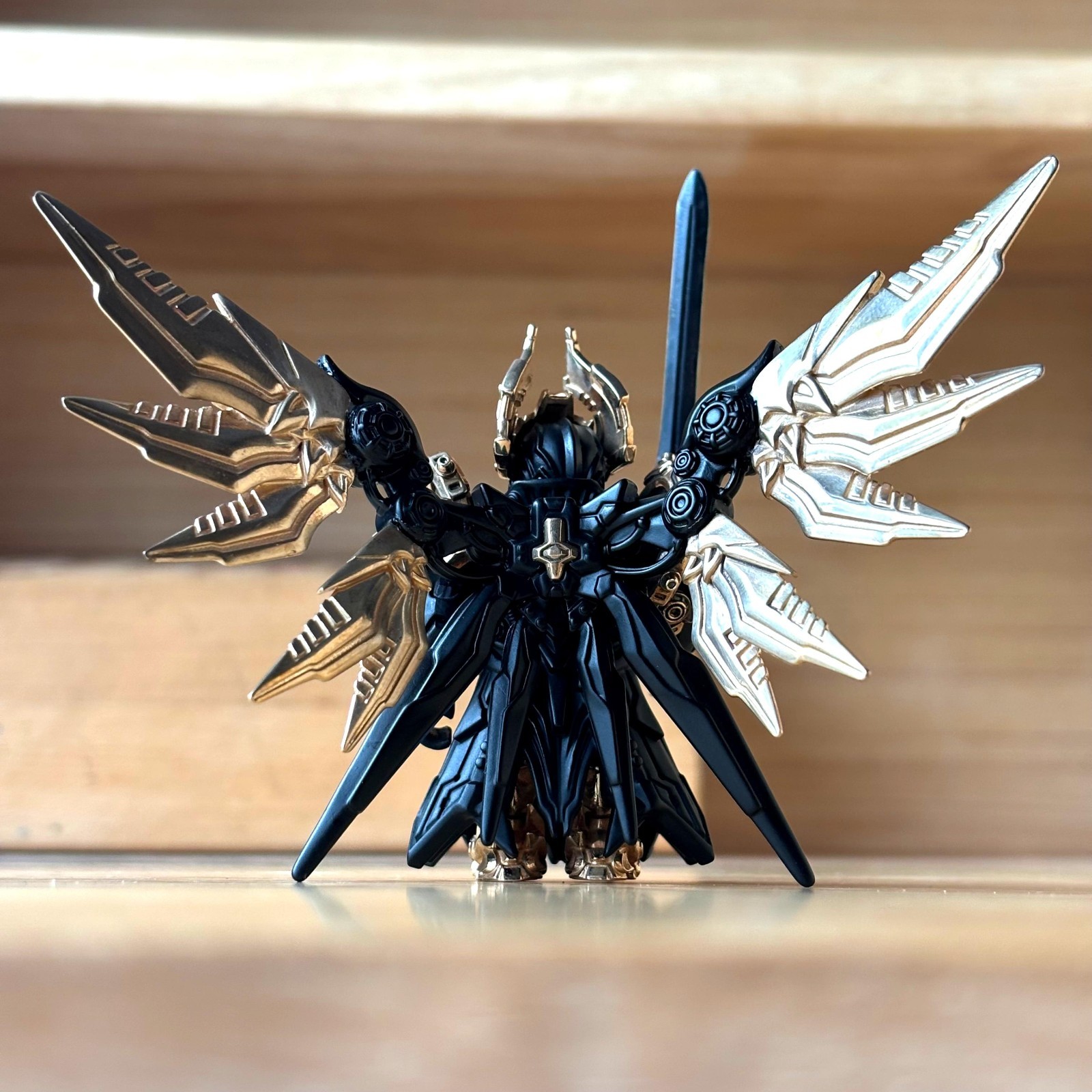 Mech Justicar Figurine in Blackened Bronze Metal Magnetic Miniature Gift for Men
