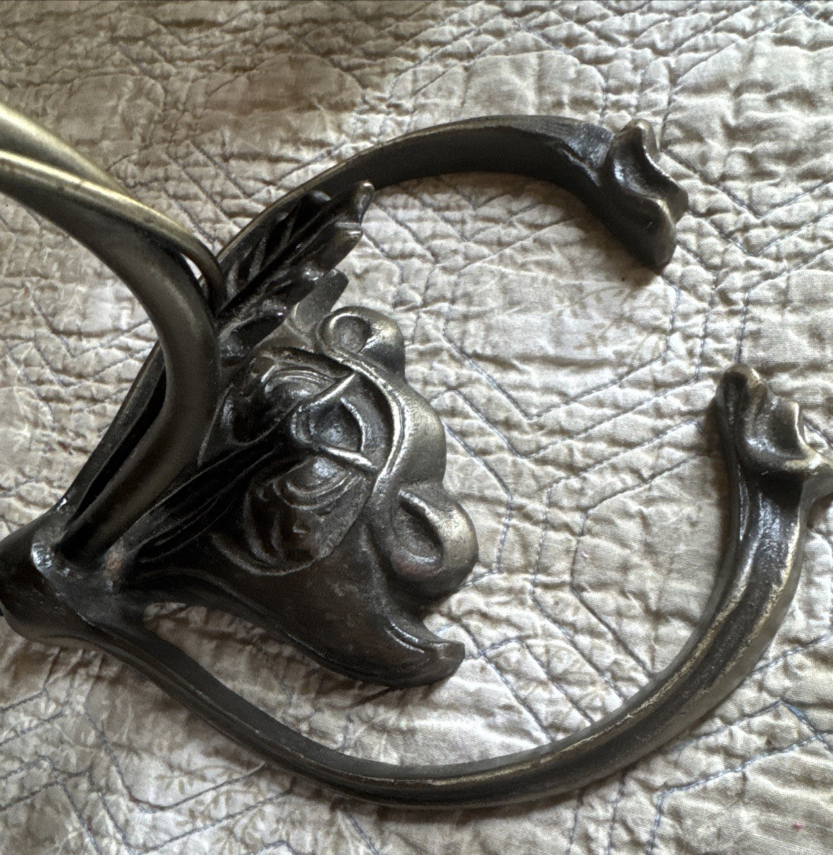 Vintage Brass Gooseneck Tulip Table Lamp Light Andrea by Sadek