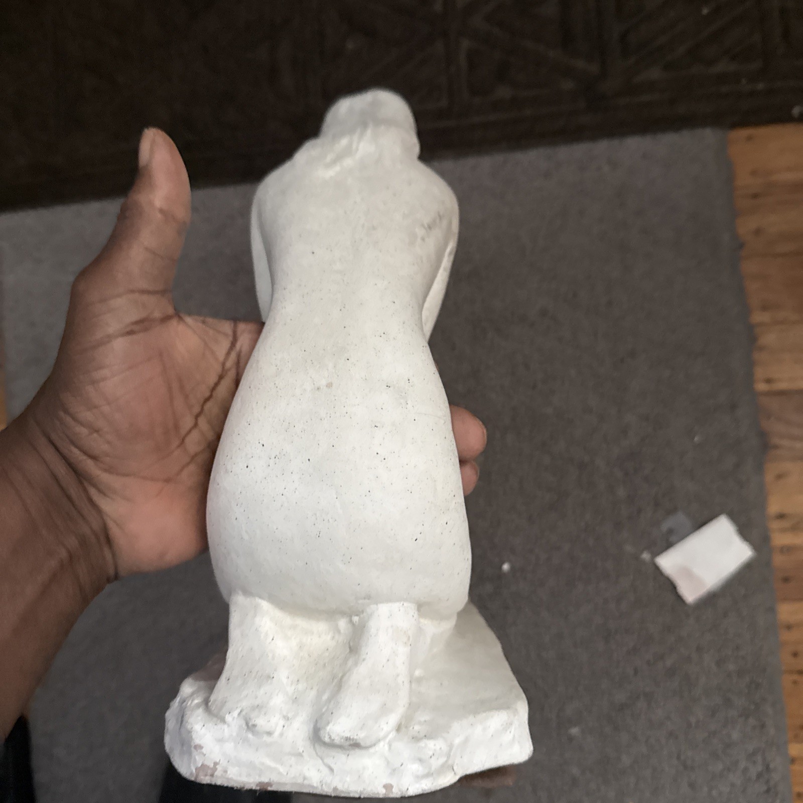 1981 WOMAN WITH FAWN STATUE SCULPTURE by MARC LA POINTE Austin Productions Read