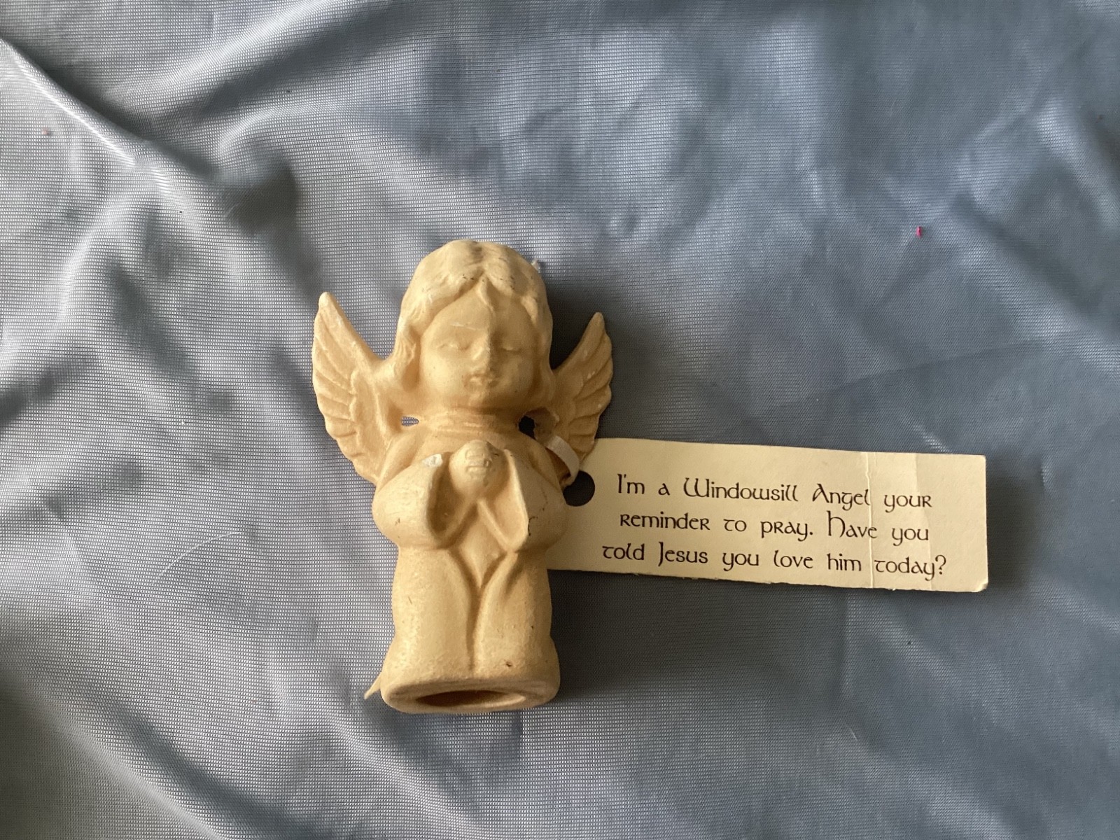 angel figurine 10 to 11 inches tall