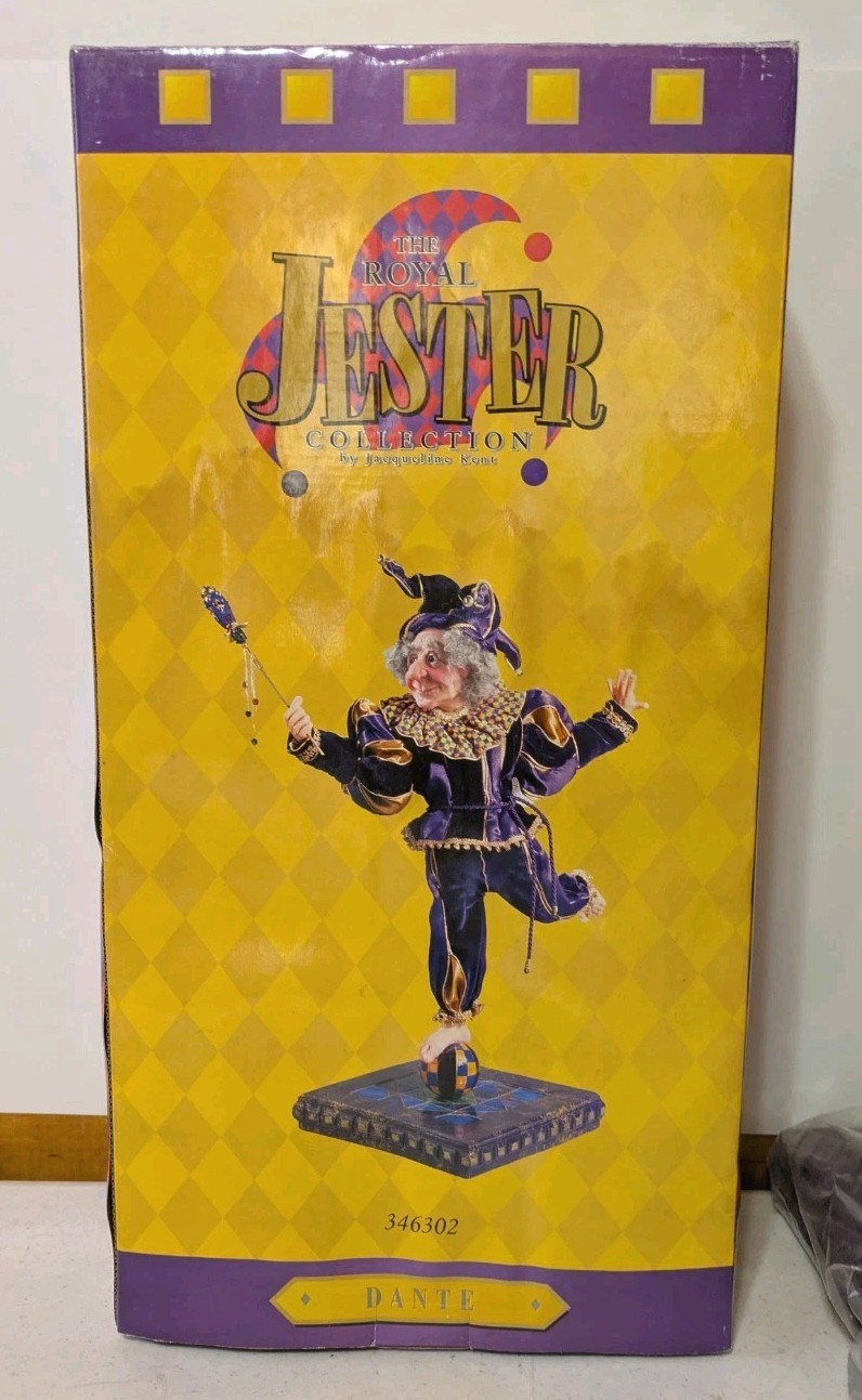 Jacqueline Kent Royal Jester Collection Dante Joker Medieval Renaissance COA NIB