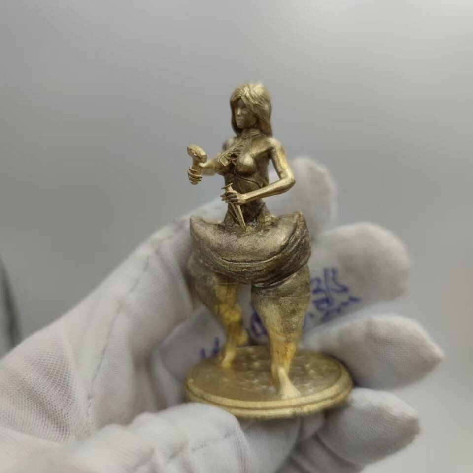 Self carved sculpture brass ornaments for bodybuilding decoration