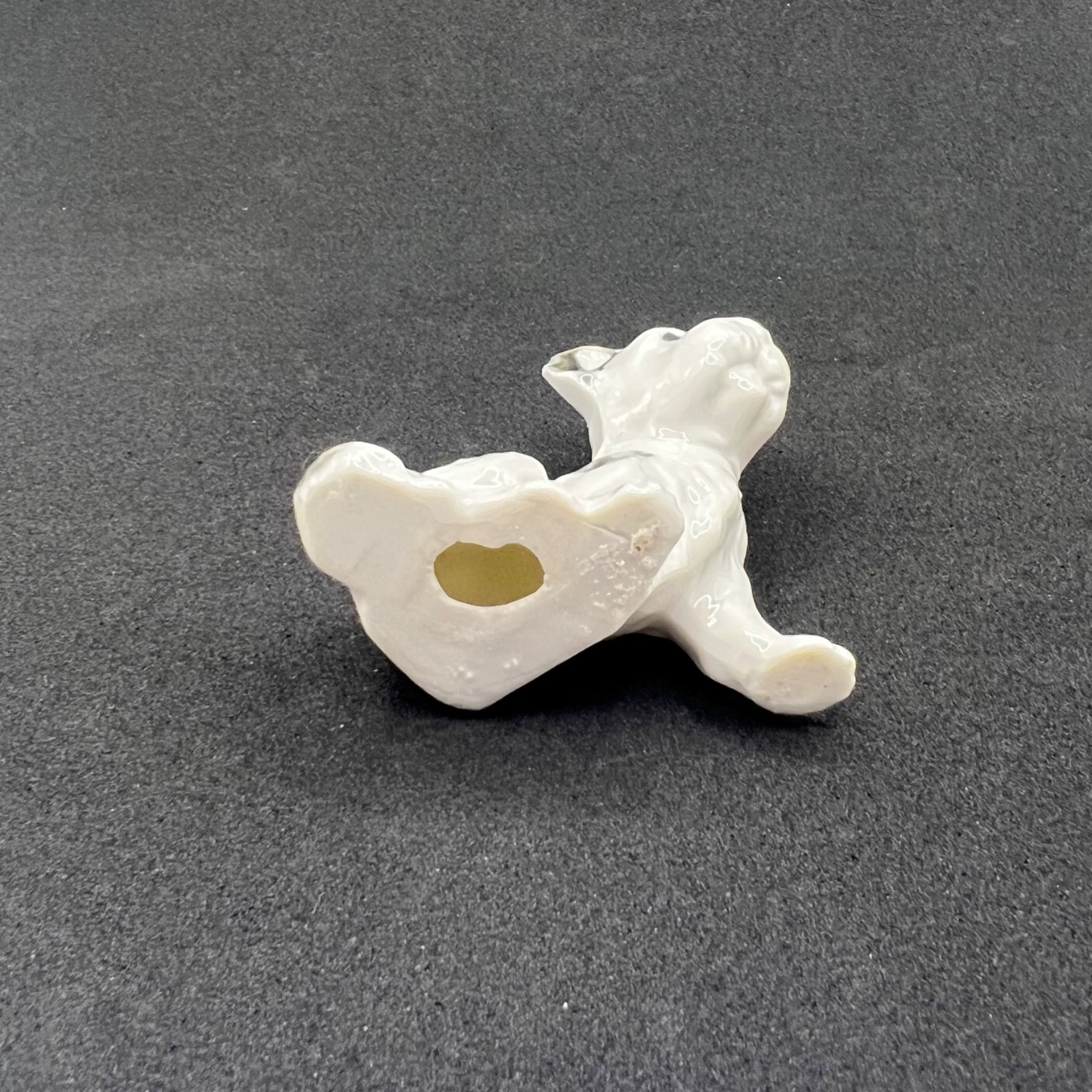 Scottish Terrier Miniature Porcelain Figurine Vintage Japan White Scottie Dog