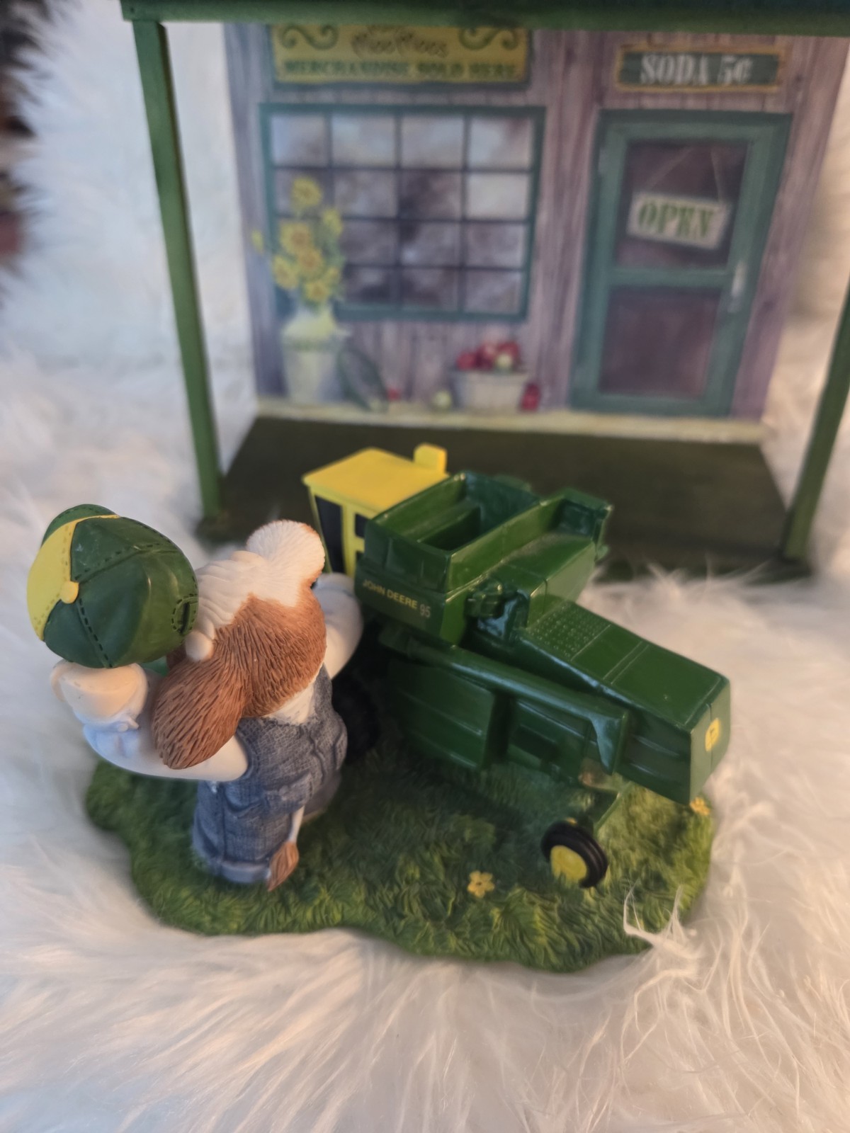 Mary’s Moo Moos John Deer General Store Display + Boy/Combine Enesco Rare HTF
