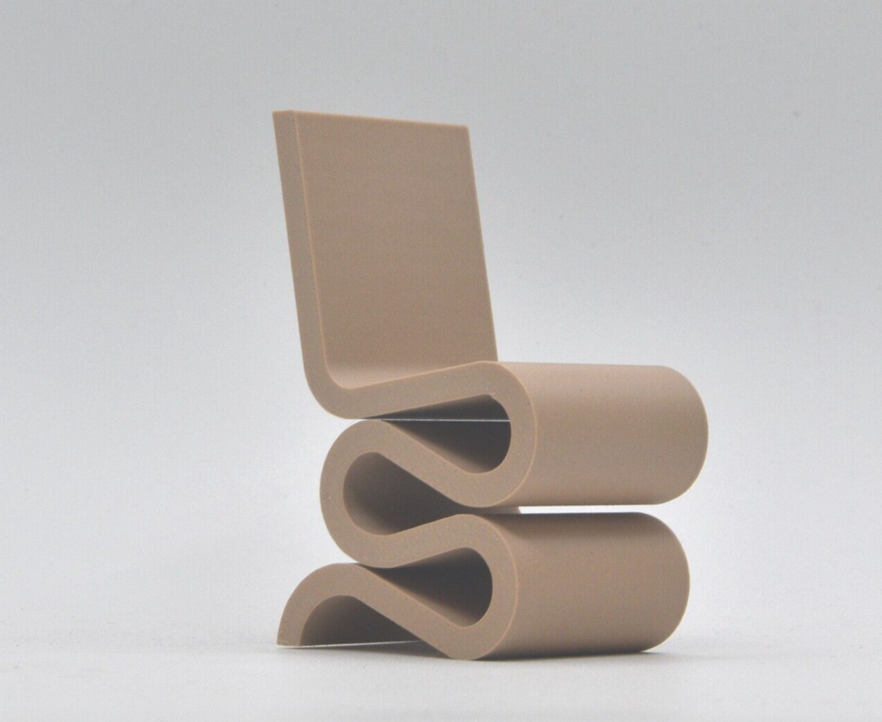Wiggle Side Chair Iconic,Scaled Mini Replica,Modern Dolhouse Furniture,Famous