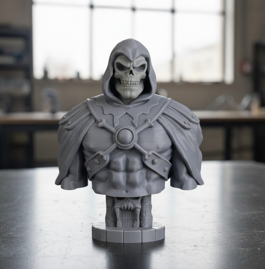 Necromancer Wizard Villain Bust Large 13″ inch – 3D Printed Figurine Statue
