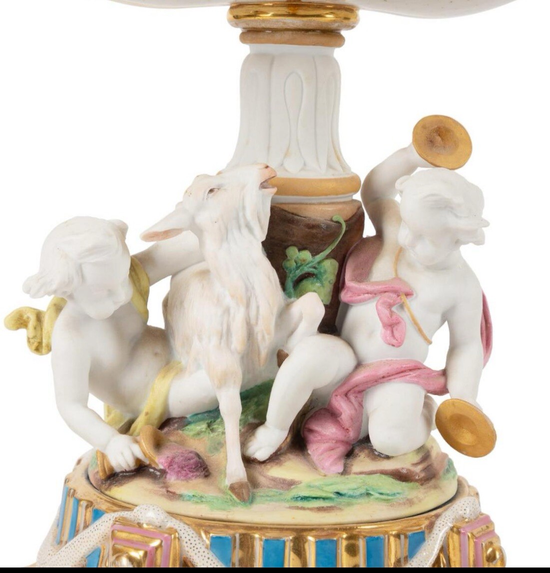 Cherub Porcelain Compotes , 19TH Century -Antique Compotes