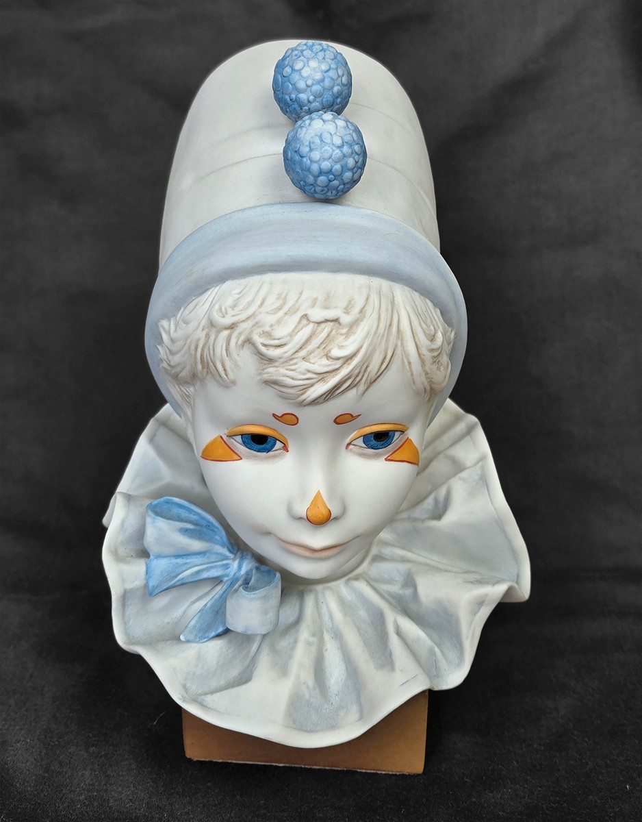 9″ Cybis “Funny Face” Child Clown Head Bust, USA 1970s-1980s