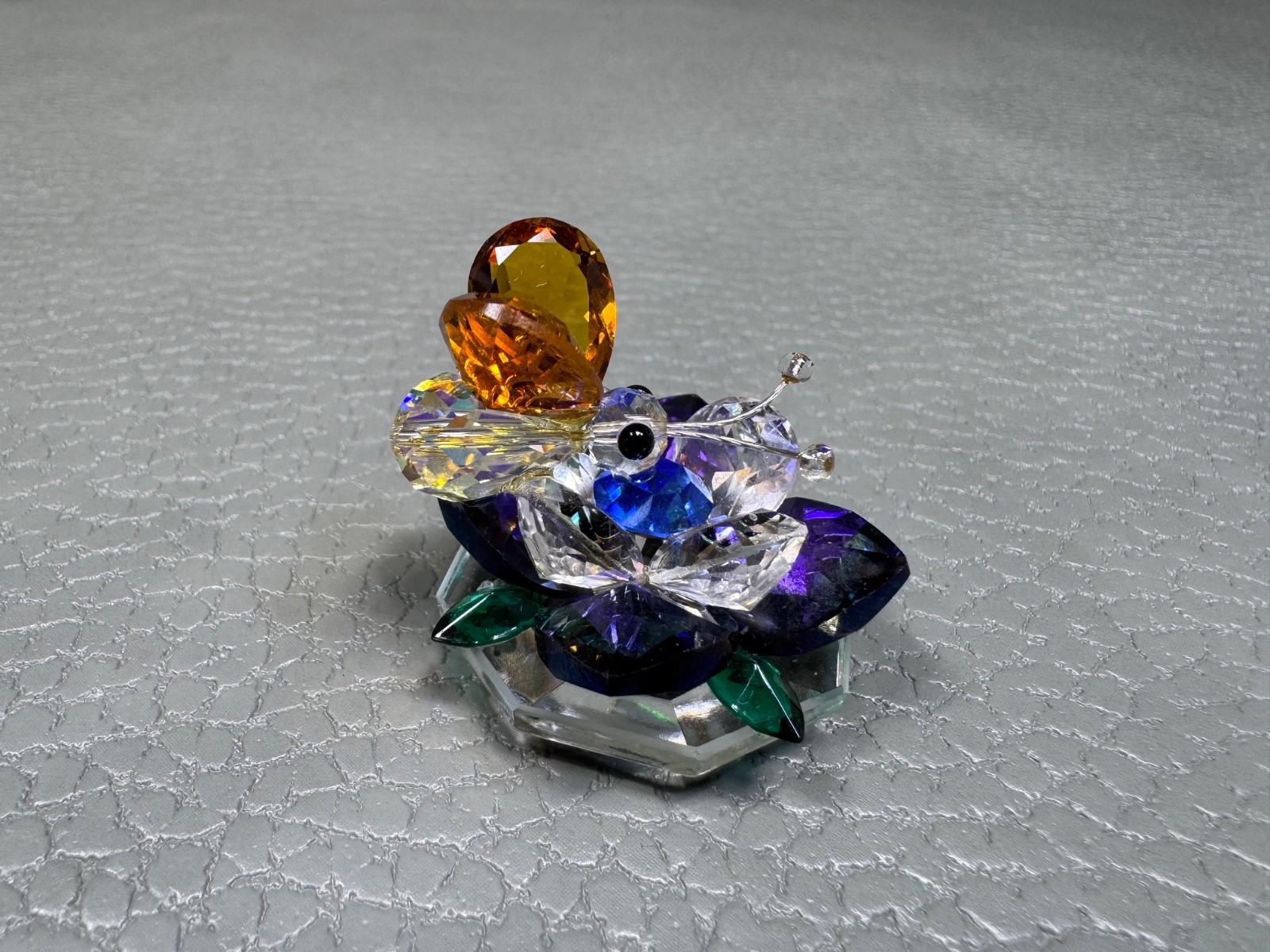 Collection of 9 Miniature Crystal Figurines