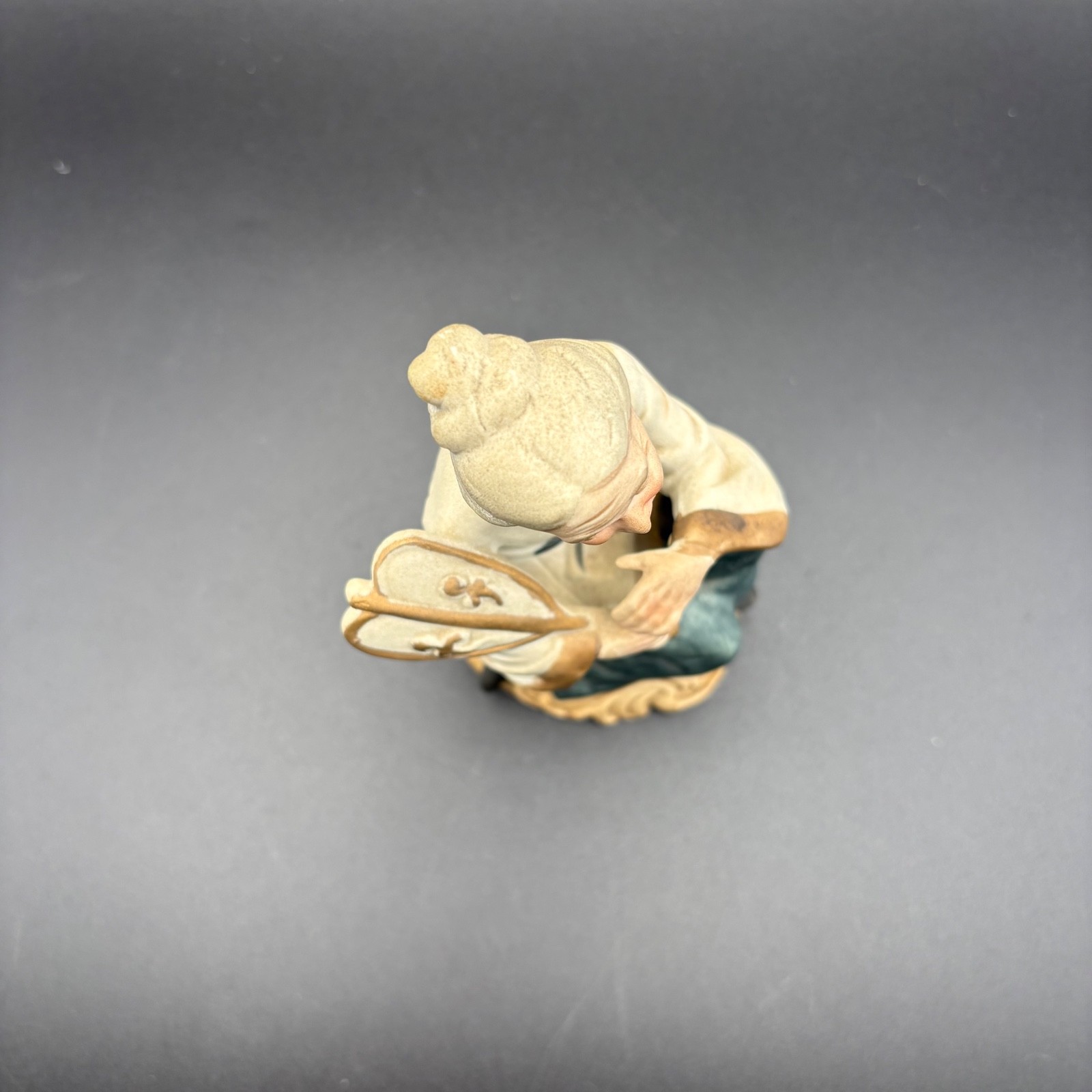 Vintage Japanese Asian Woman Holding a Fan Porcelain 6″ Figurine