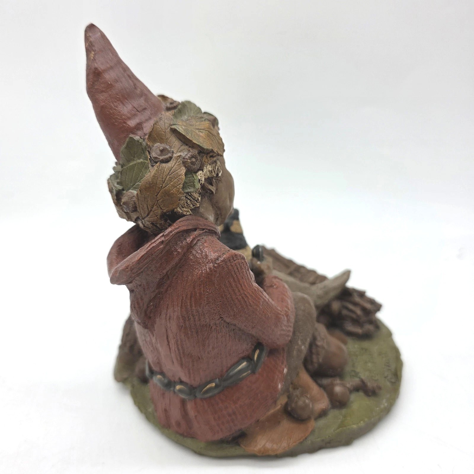 Vintage 1983 Tom Clark Robie Gnome Bird Figurine Medium Resin Multicolor Decor