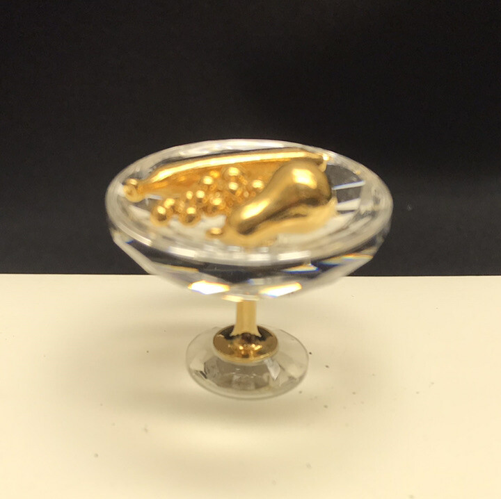 Swarovski Crystal Fruit Bowl – 4 pcs. In Box – Mint Condition