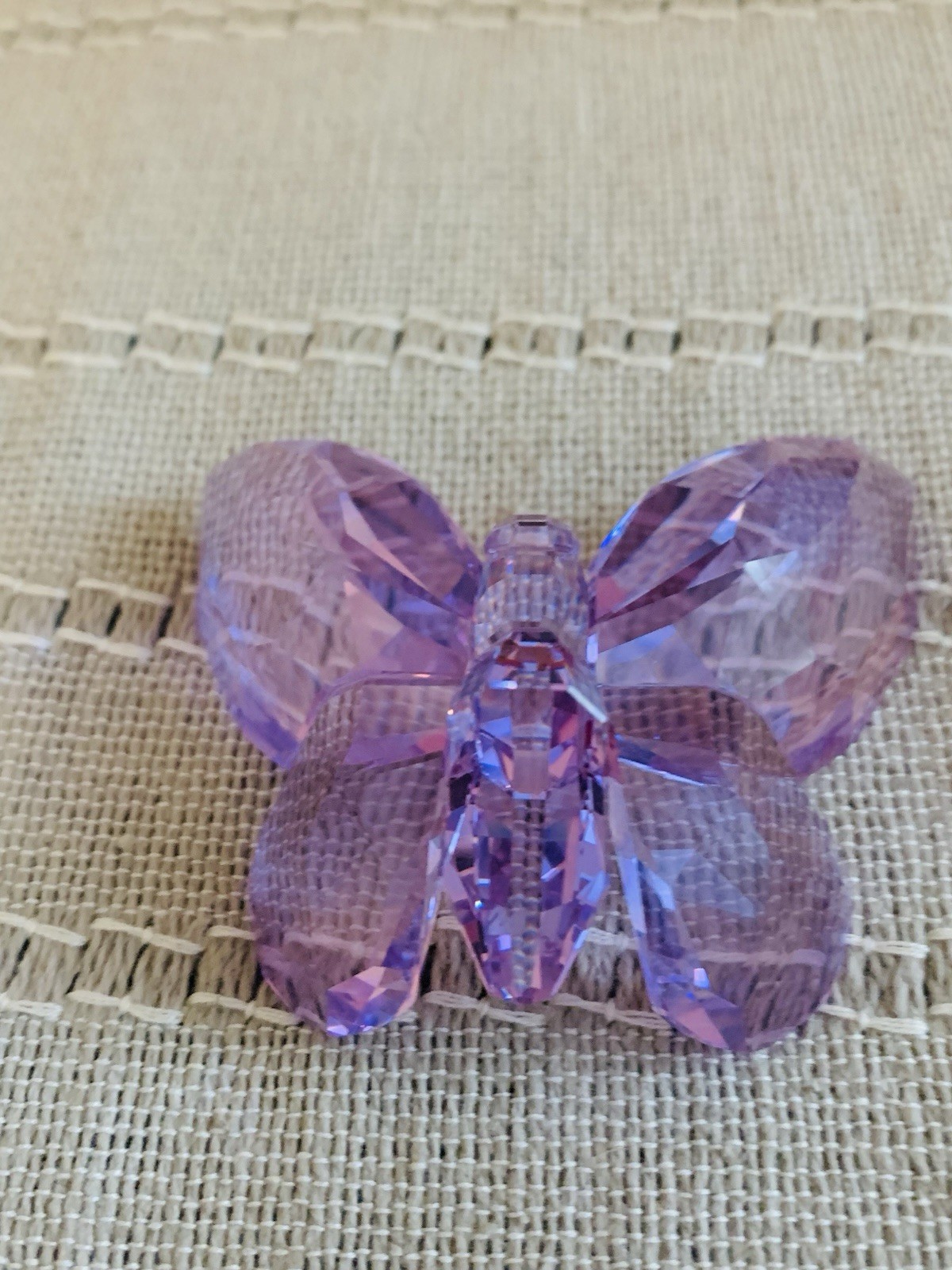 Swarovski Crystal Butterfly Light Amethyst Figurine MIB