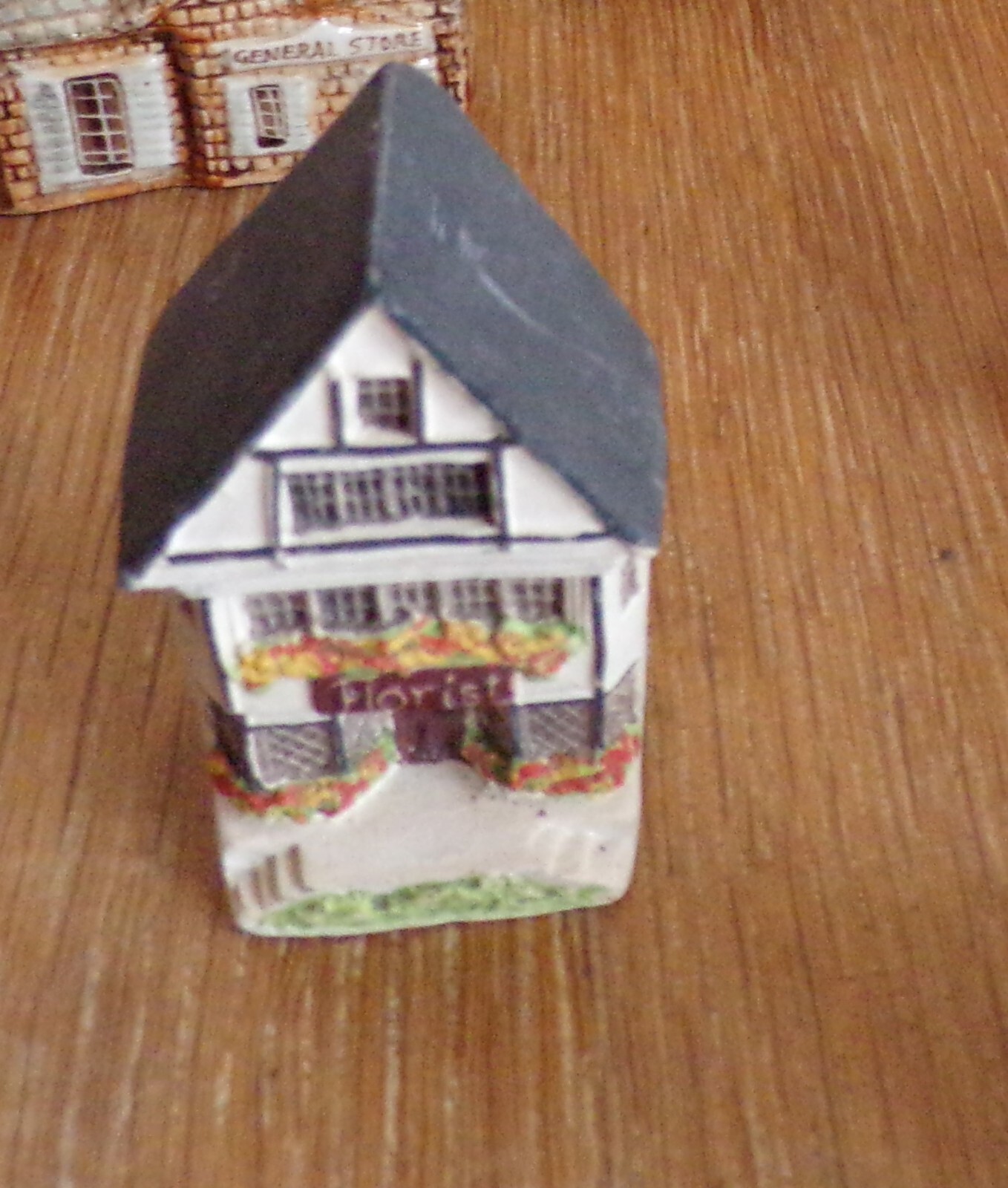 Lot of 2 Vtg Philip Laureston Pottery England Miniature Village Houses