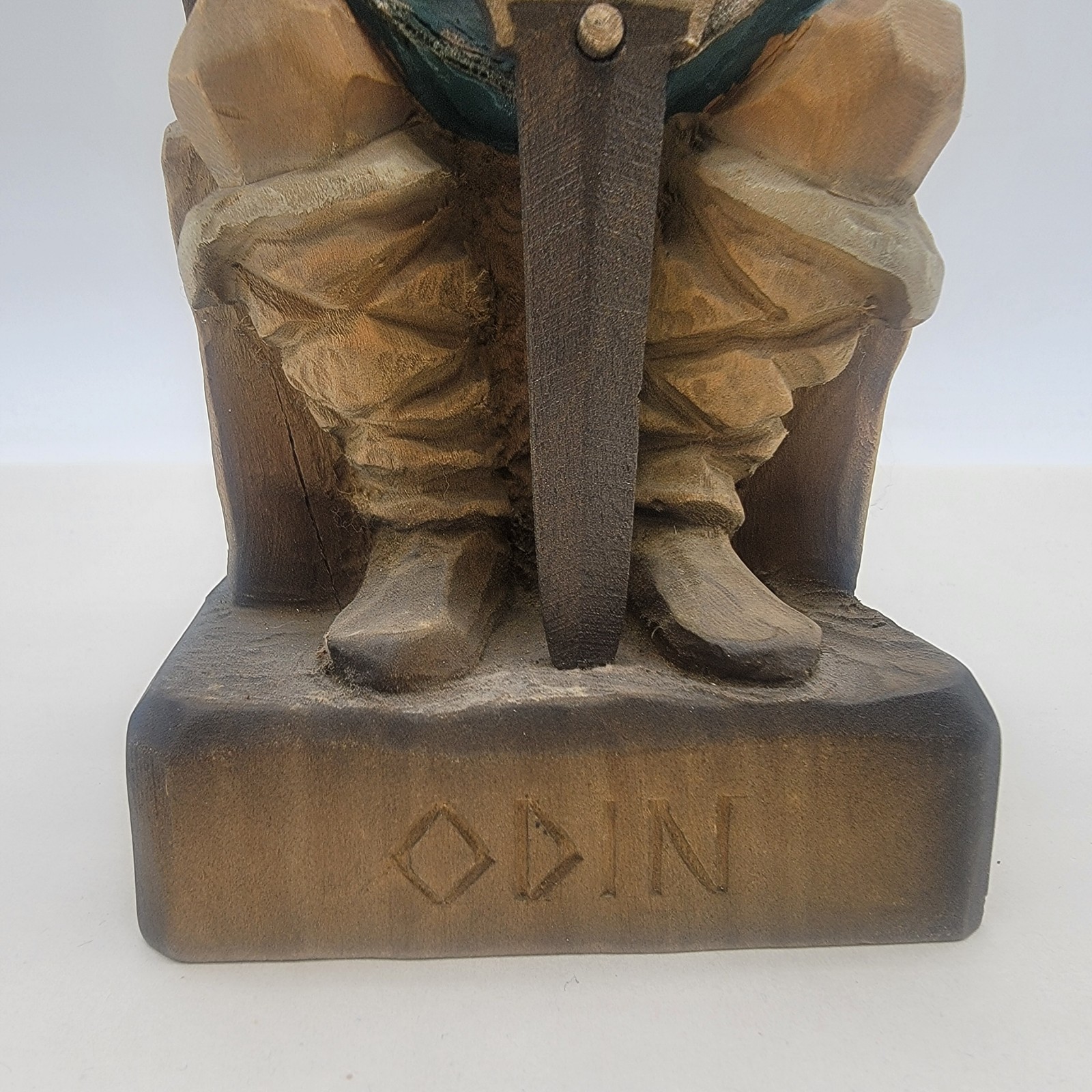 Henning Carved By Hand In Norway Odin 8 inches Rare