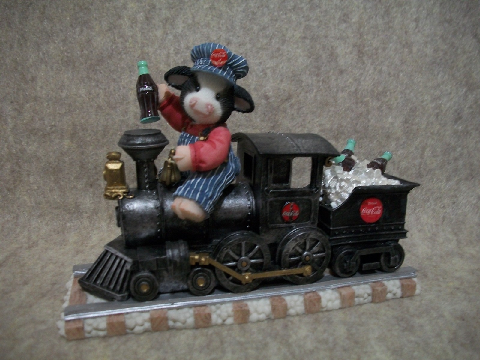 Hip Hip Hooray We’re on our way with Coca Cola – Mary Moo Moo Cow Figurine