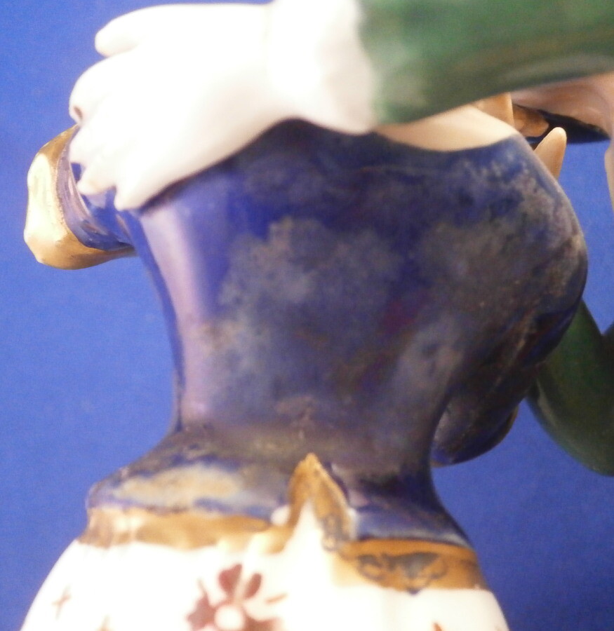 Antique 19thC Niderviller Porcelain Figurine Figure Porcelaine French France
