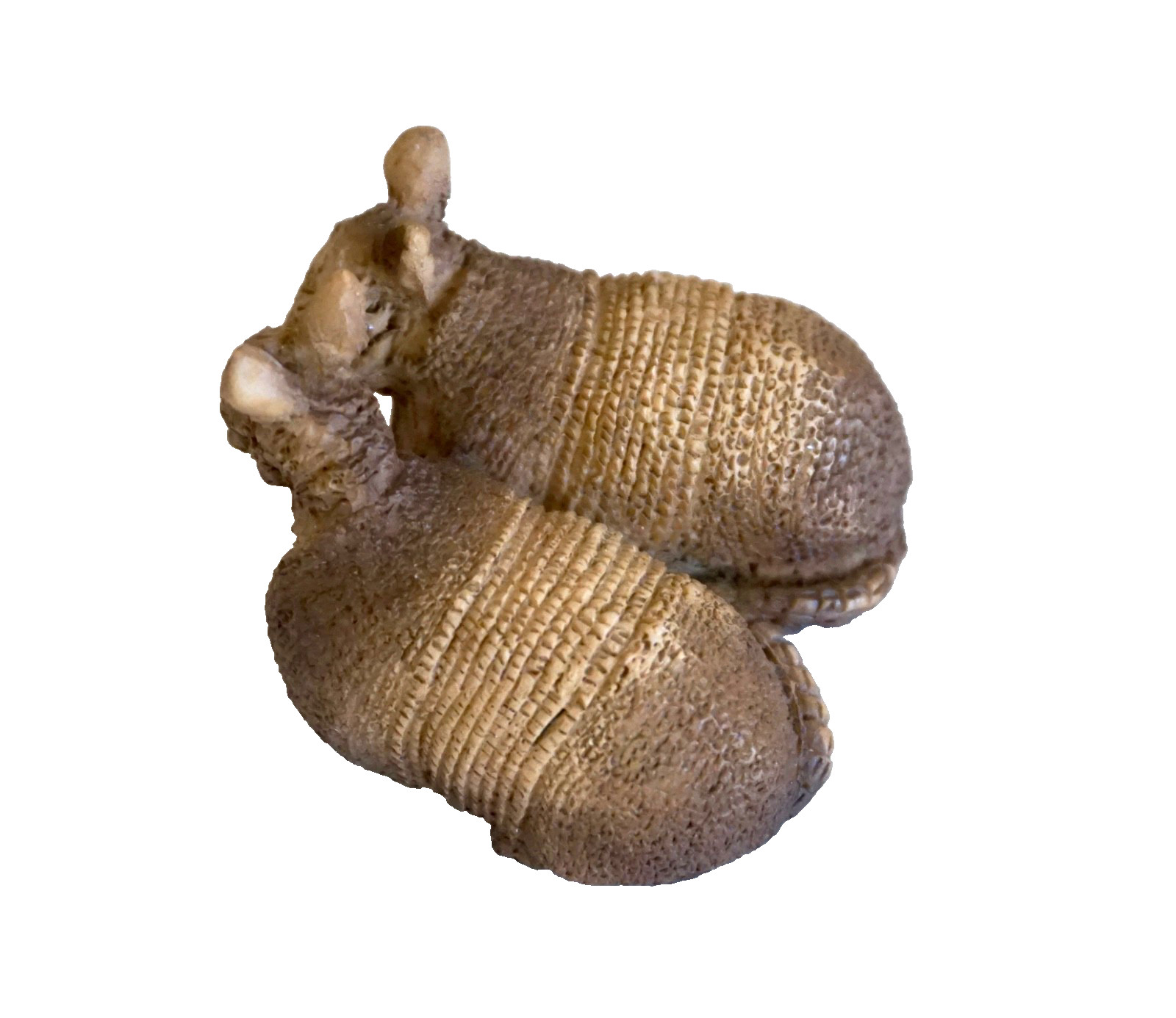 Stone Critters Littles Armadillo Pair Collectible Figurine, Made in USA, SCL-300