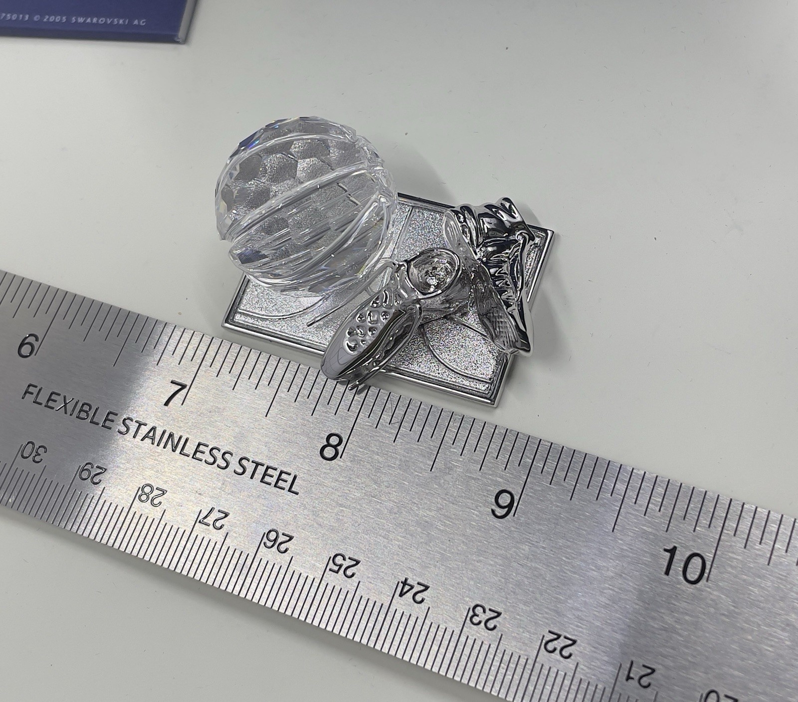 signed Swarovski~ BASKETBALL ~ Crystal Figurine ~ Trophy ~ New in Box ~ #680504