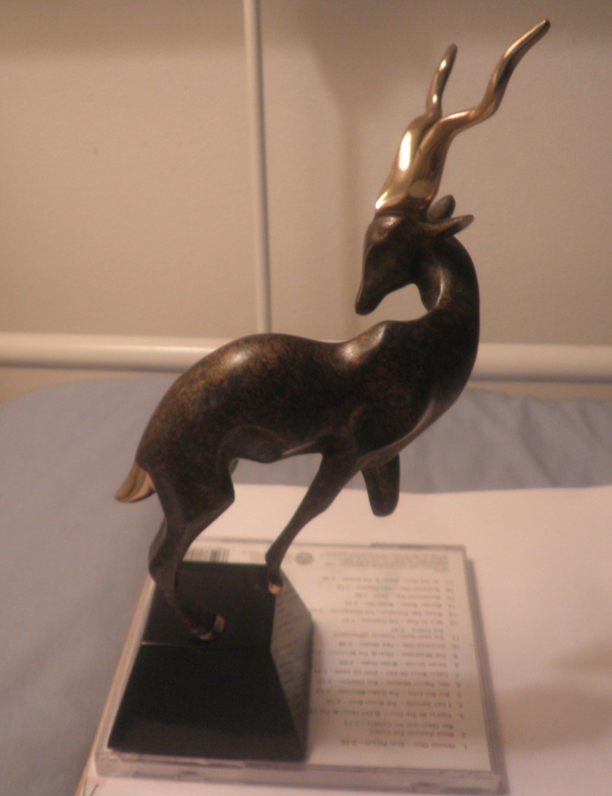 Alexander Daniel ICARUS 1993 Standing Antelope 10″ Bronze Sculpture No. 930/1200