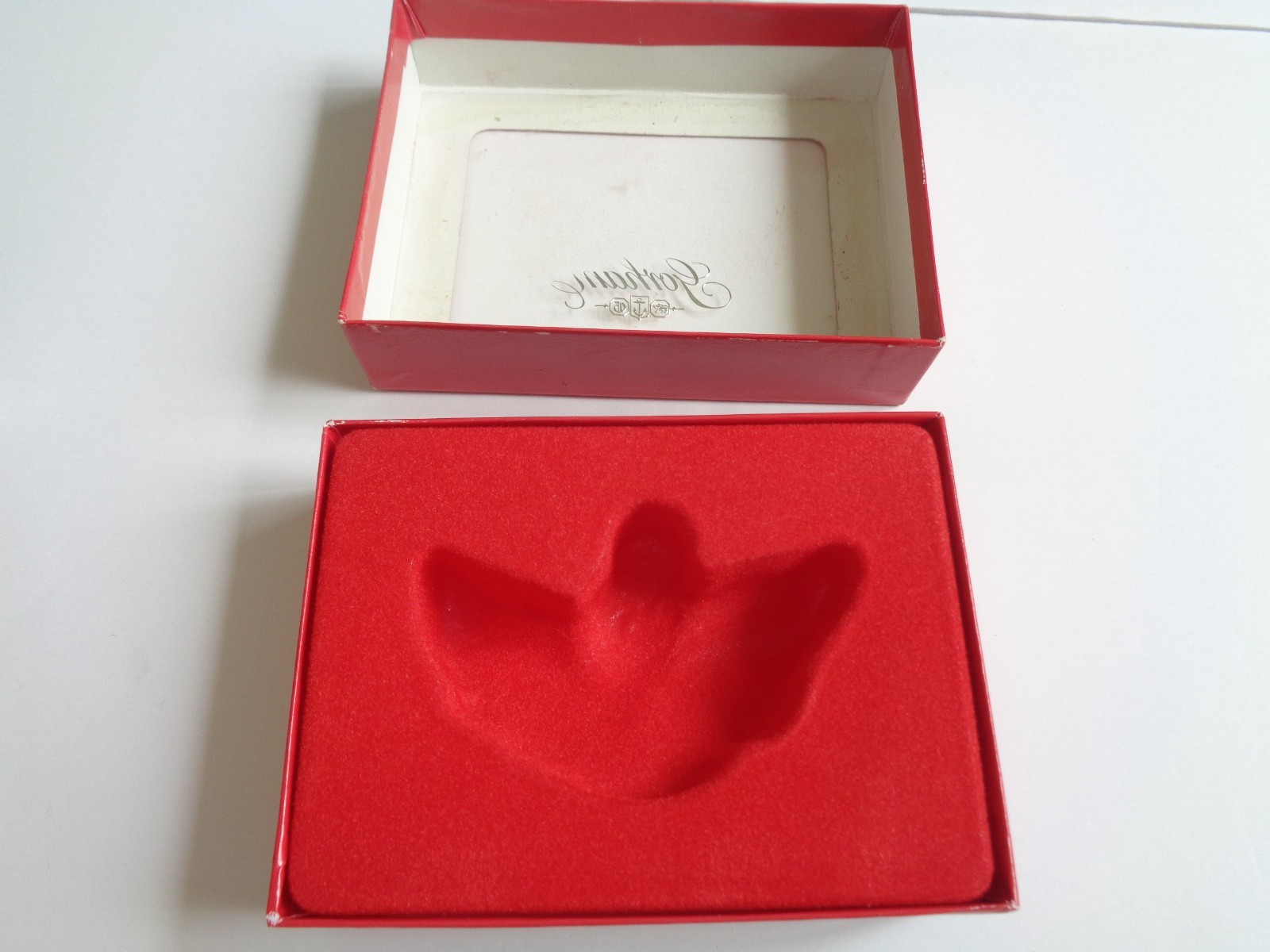 Gorham Lead Crystal Cherub Angel Pendant Figurine Ornament C1209 Germany VTG Box