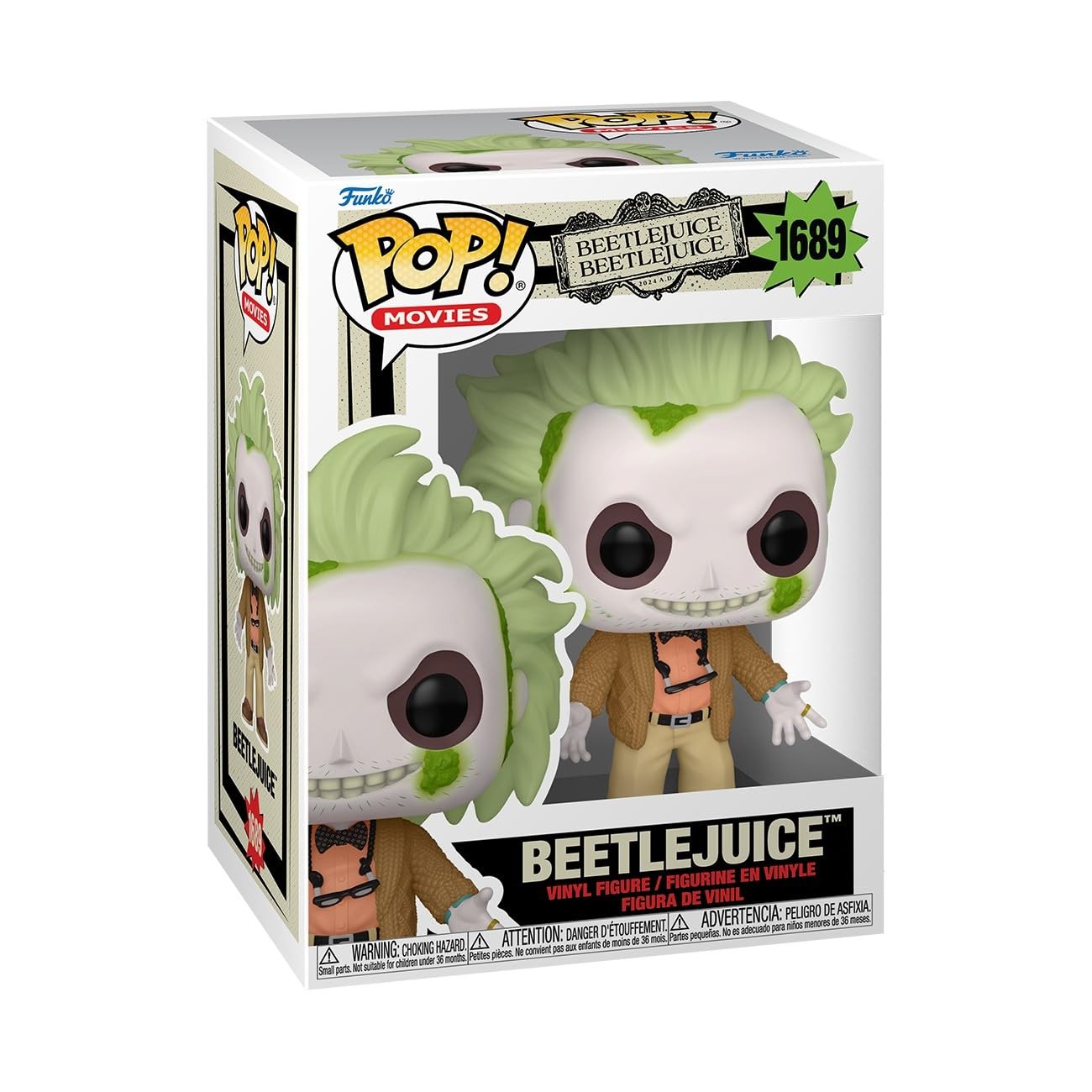 Funko Pop Movies: 1689 Beetlejuice Vinyl Figure Brand New Collectibles
