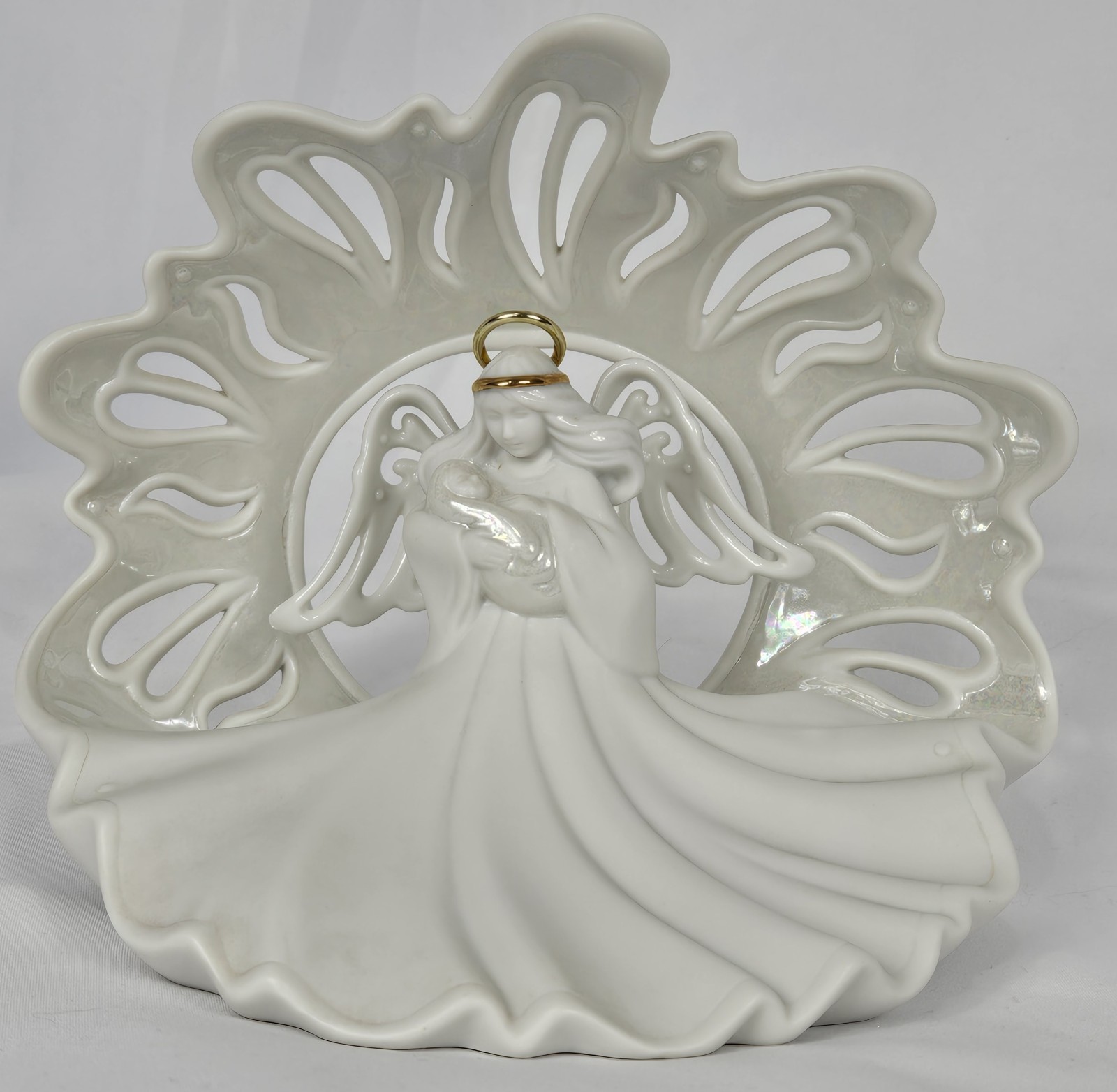 PRISTINE 2001 Enesco Spirituelle By Kim Lawrence – Life – Angel w/Baby Figurine