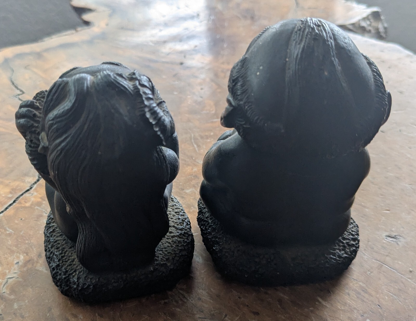 Vintage Coco Joes Lava Hawaiian Legends Hawaii Figurines Statues Male And Female