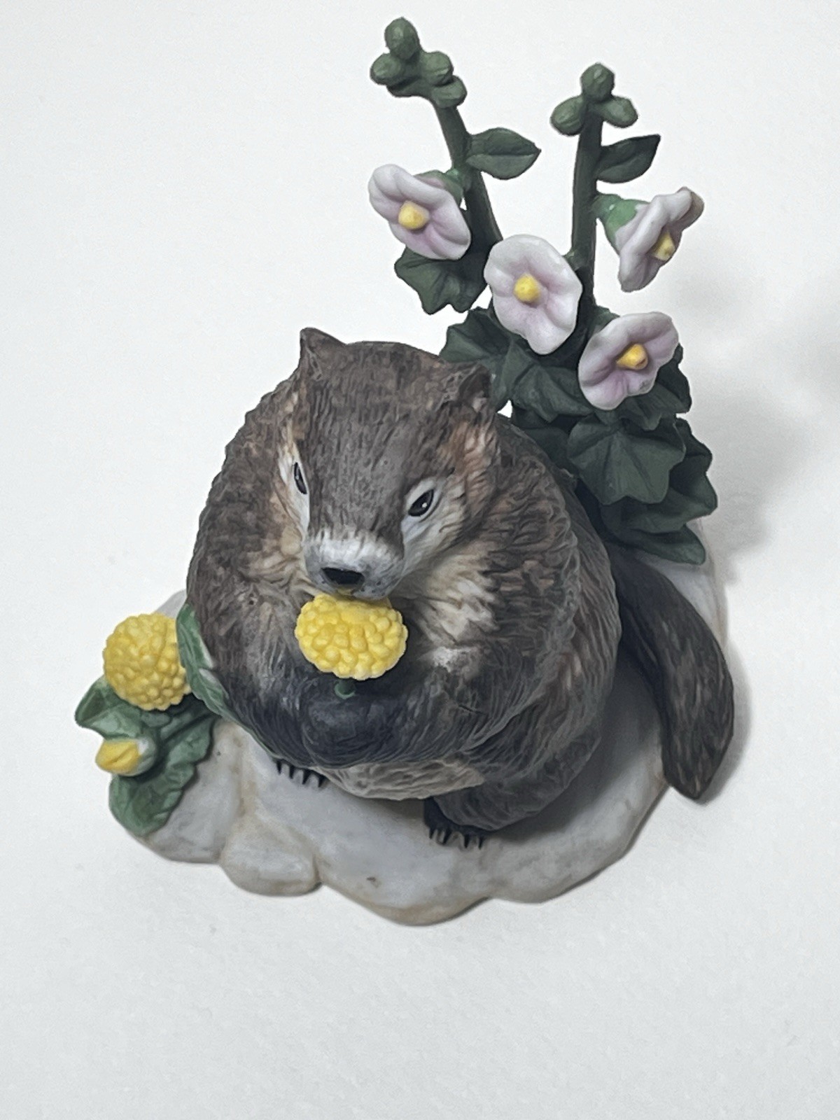 Vintage Lenox Spring Shadow Groundhog Figurine Woodland Animals 1995 MINTY!